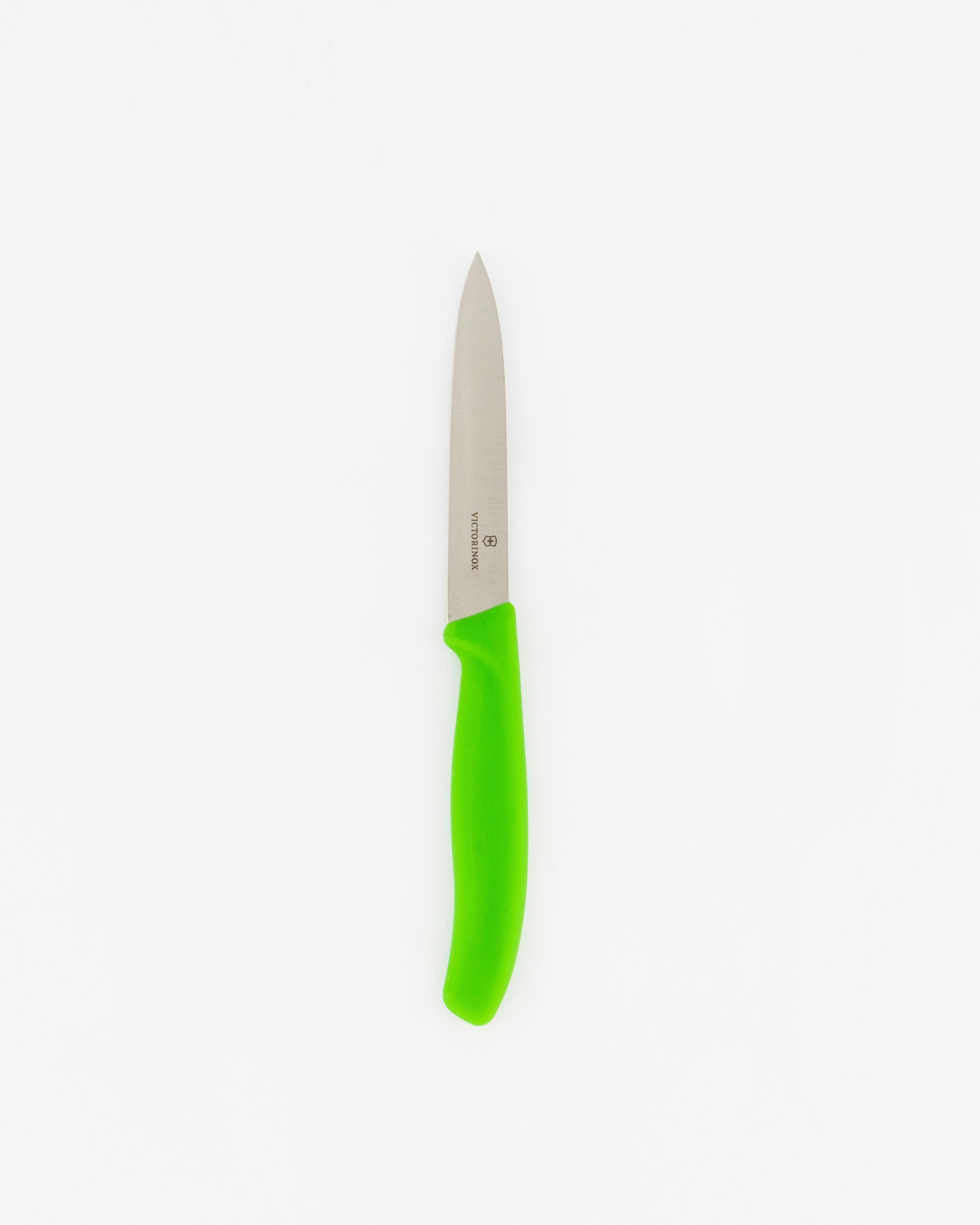 Victorinox 10cm Classic Paring Plain Kitchen Knife -  Green