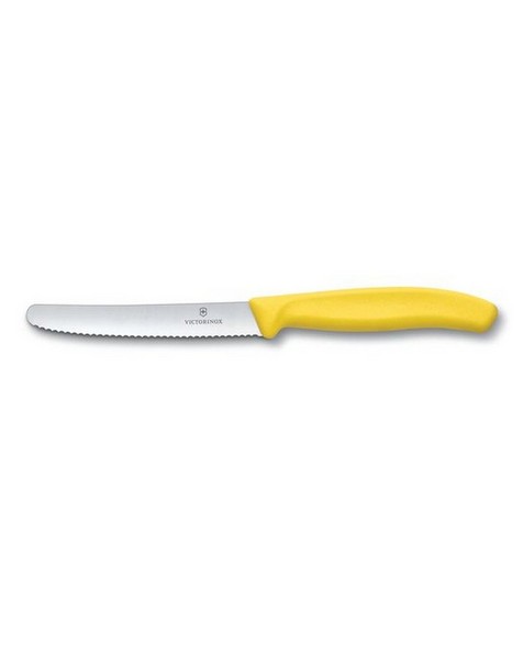 Victorinox 11cm Classic Paring Serrated Kitchen Knife -  yellow