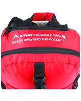 K-Way Foldable Backpack -  red-black