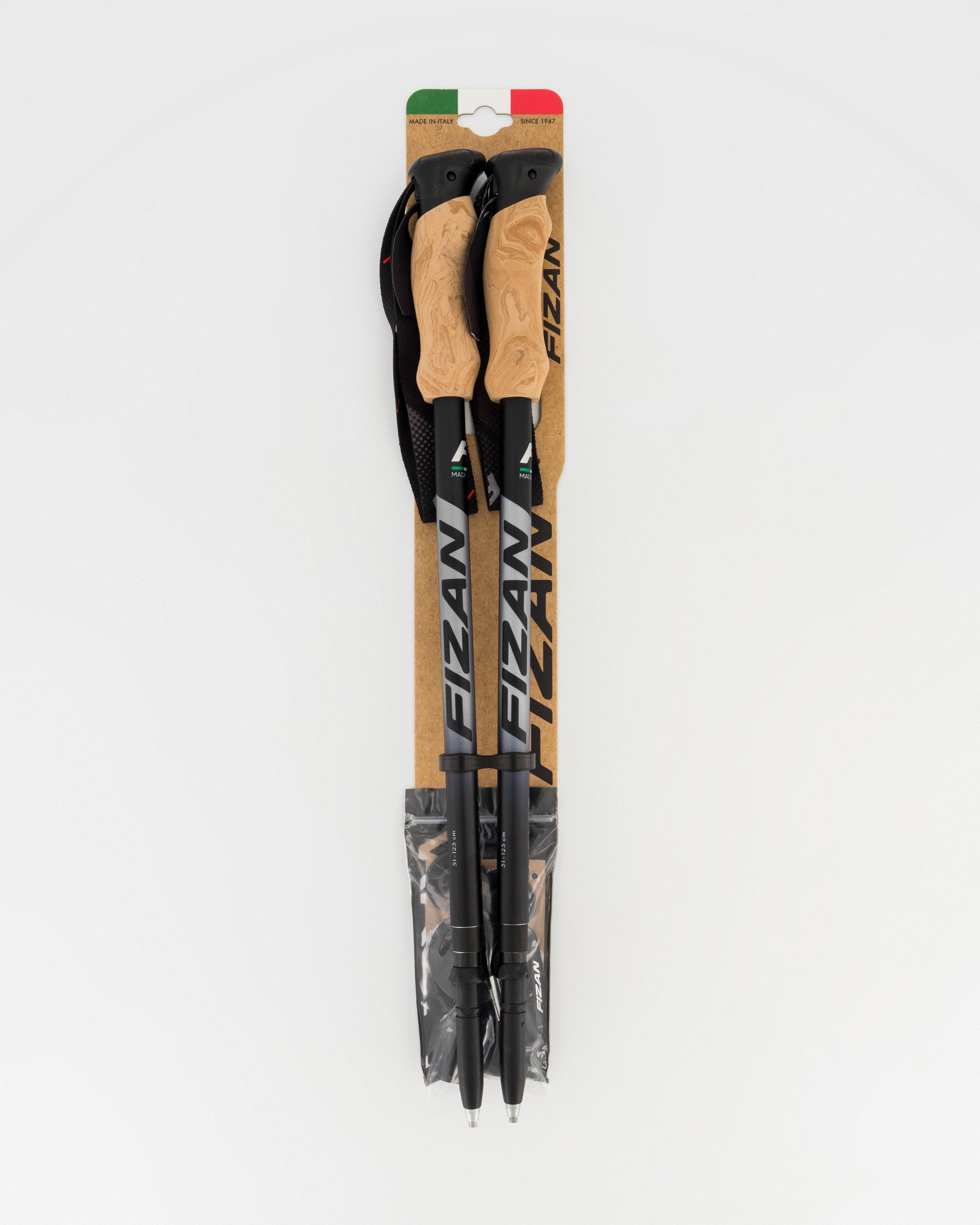 Fizan Compact 4 Trekking Poles -  Grey