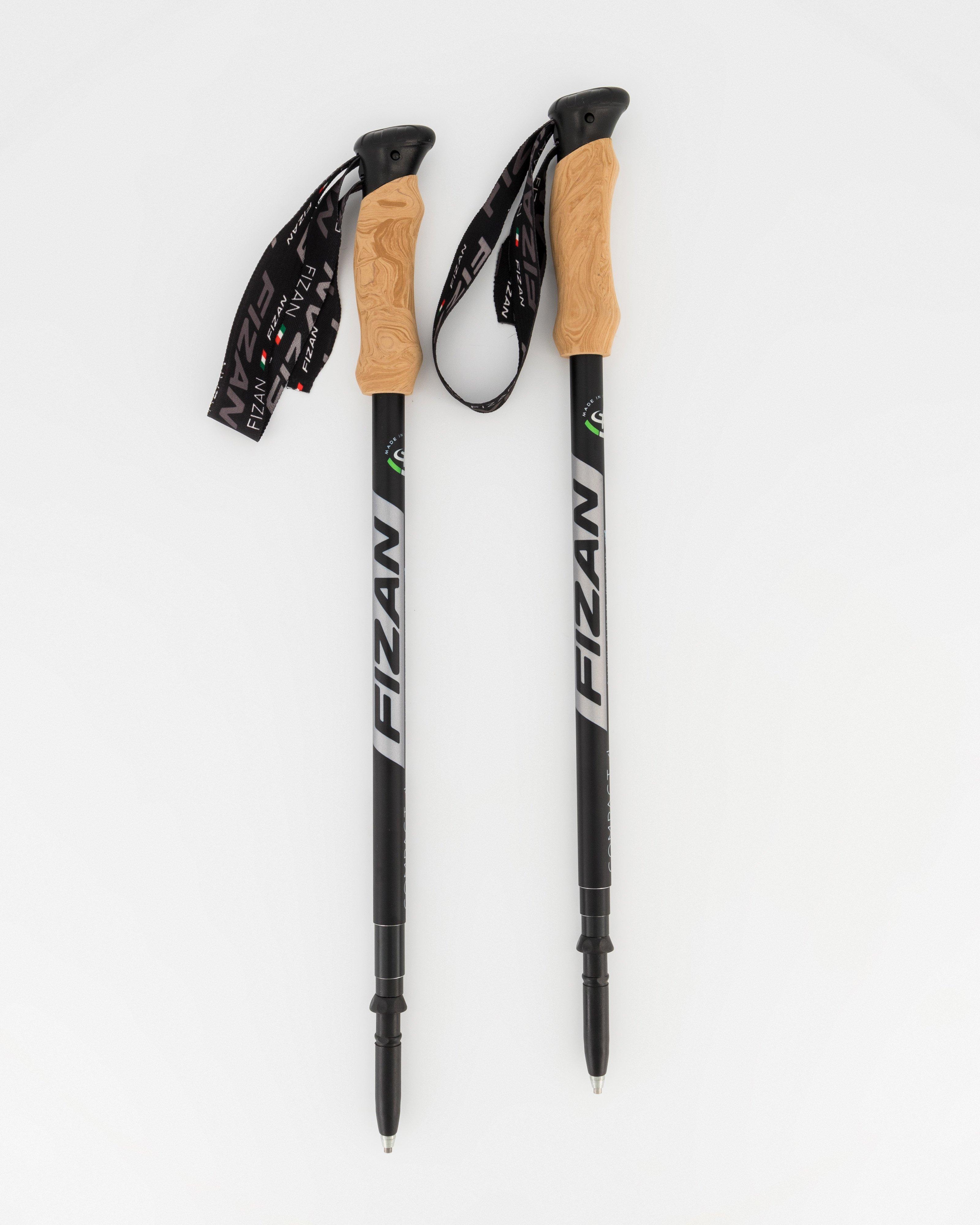 Fizan Compact 4 Trekking Poles -  Black