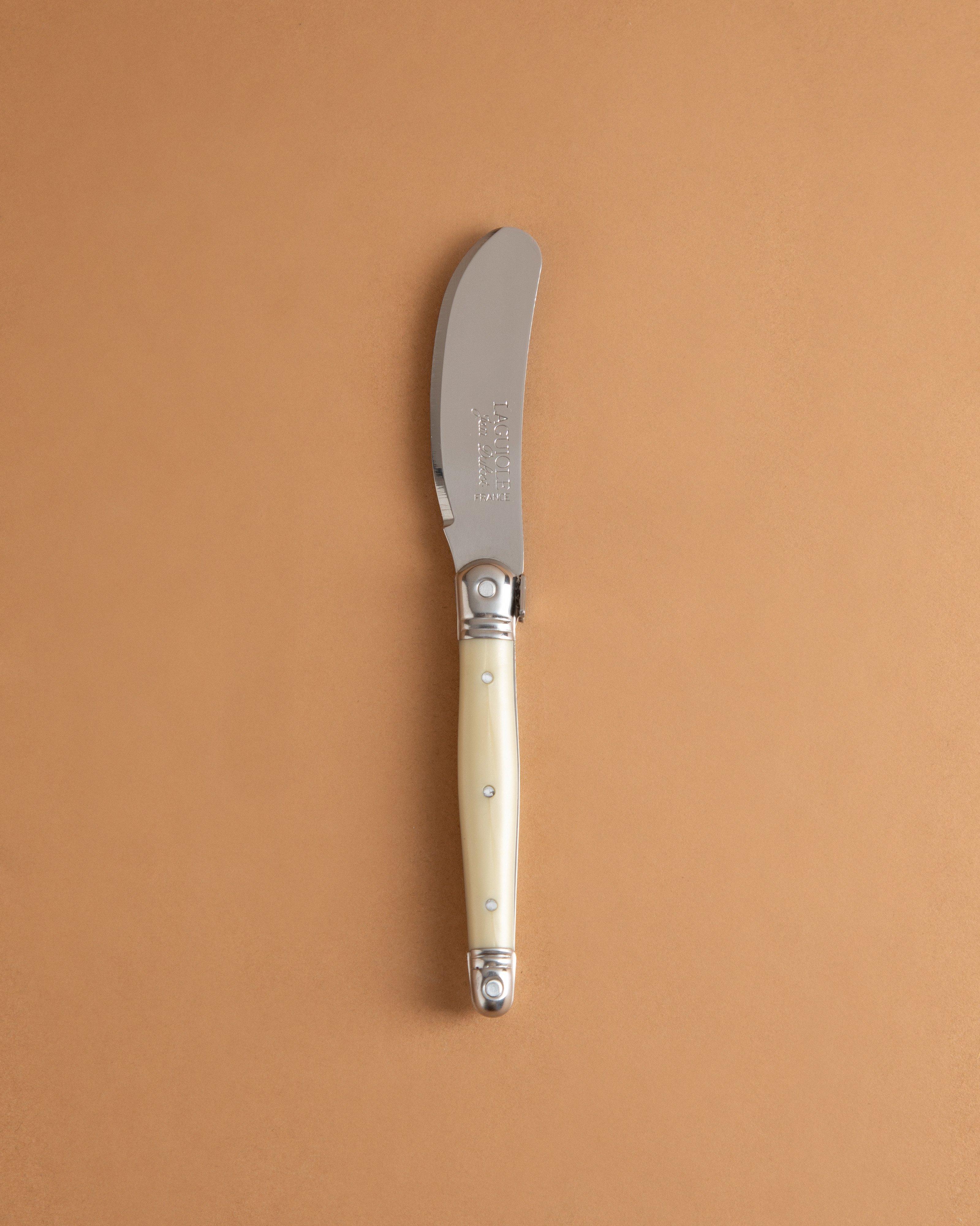 Laguiole Single Spreader Knife -  Green