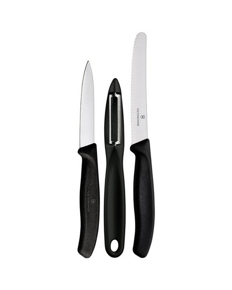 Victorinox Classic Zest 3pc Paring Kitchen Knife Set -  black