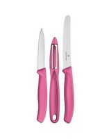 Victorinox Classic Zest 3pc Paring Kitchen Knife Set -  pink