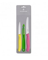 Victorinox Classic Zest 3pc Paring Kitchen Knife Set -  assorted