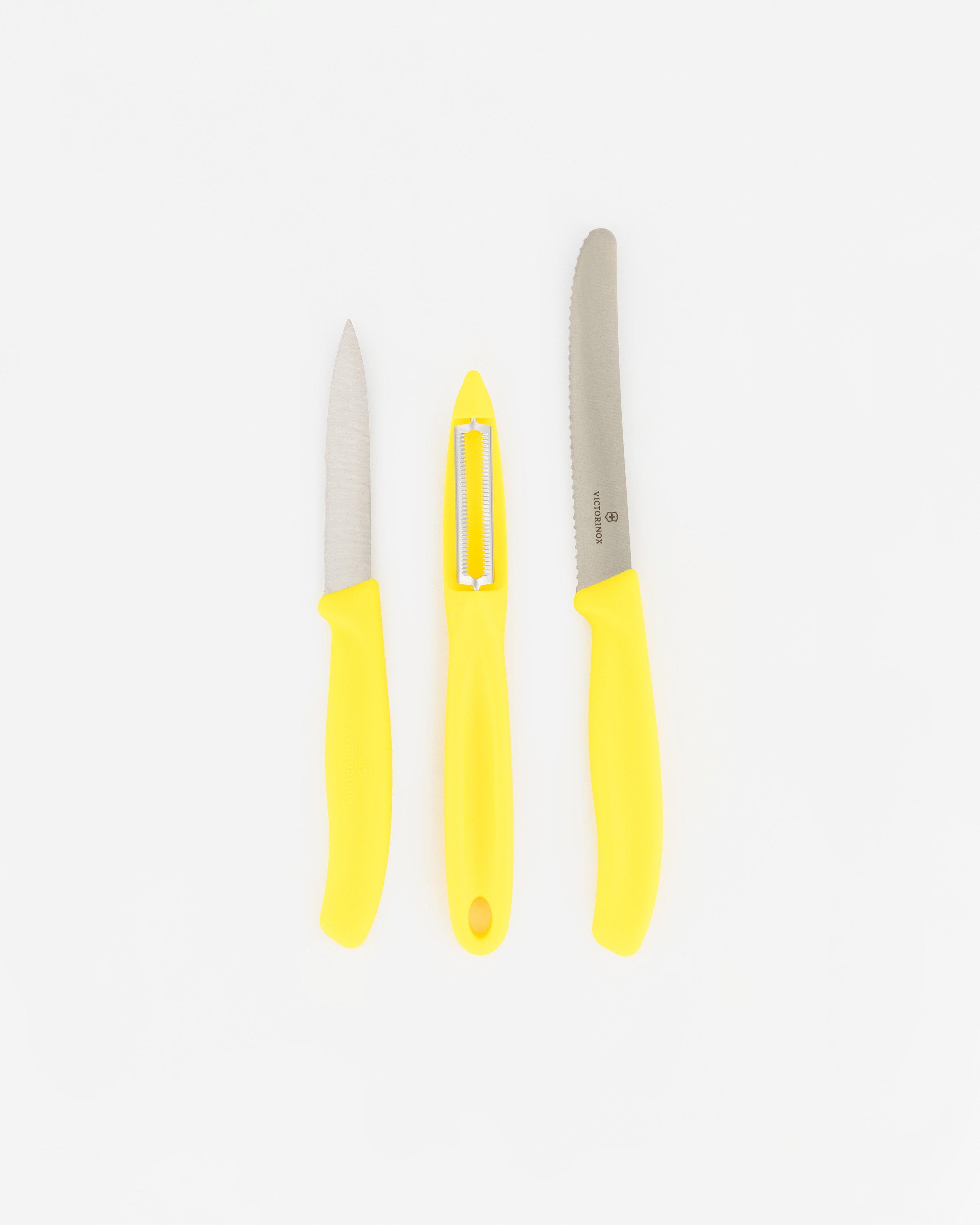 Victorinox Classic Zest 3pc Paring Kitchen Knife Set -  Yellow