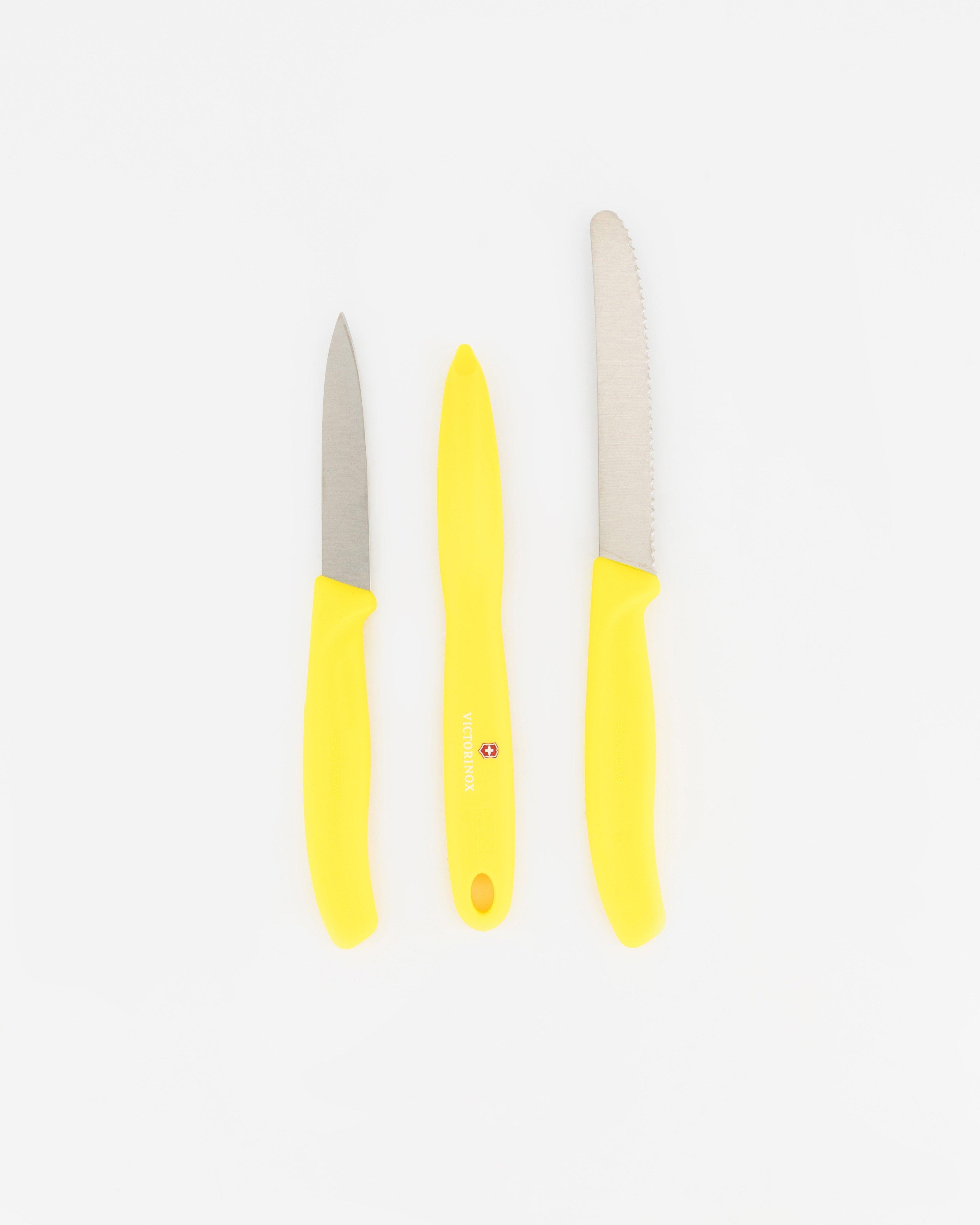 Victorinox Classic Zest 3pc Paring Kitchen Knife Set -  Yellow