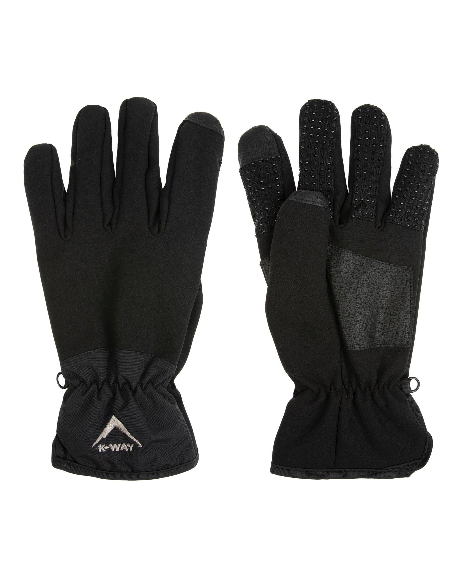 K-Way Touch Softshell Thinsulate Gloves -  Black