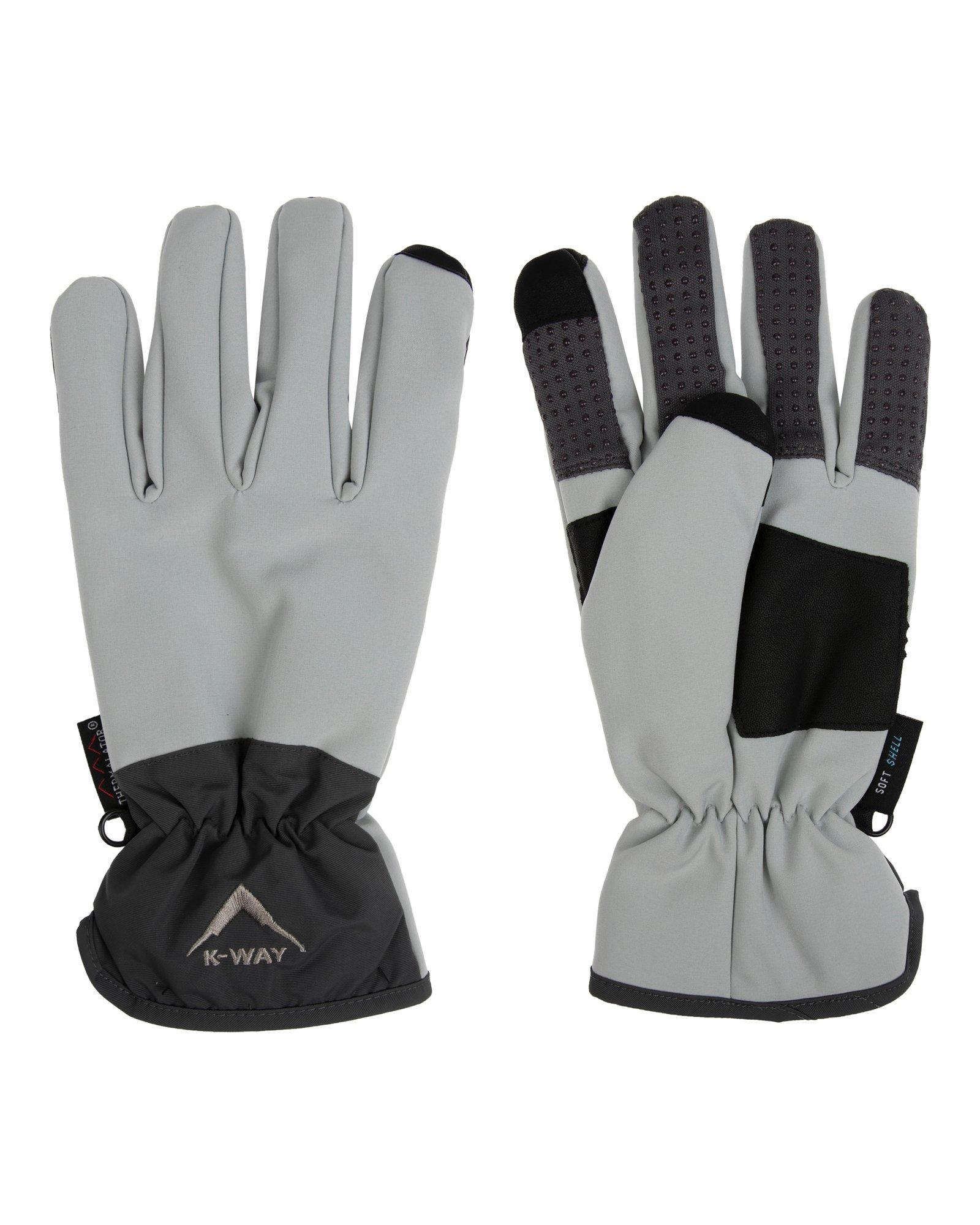 K-Way Touch Softshell Thinsulate Gloves -  Light Grey