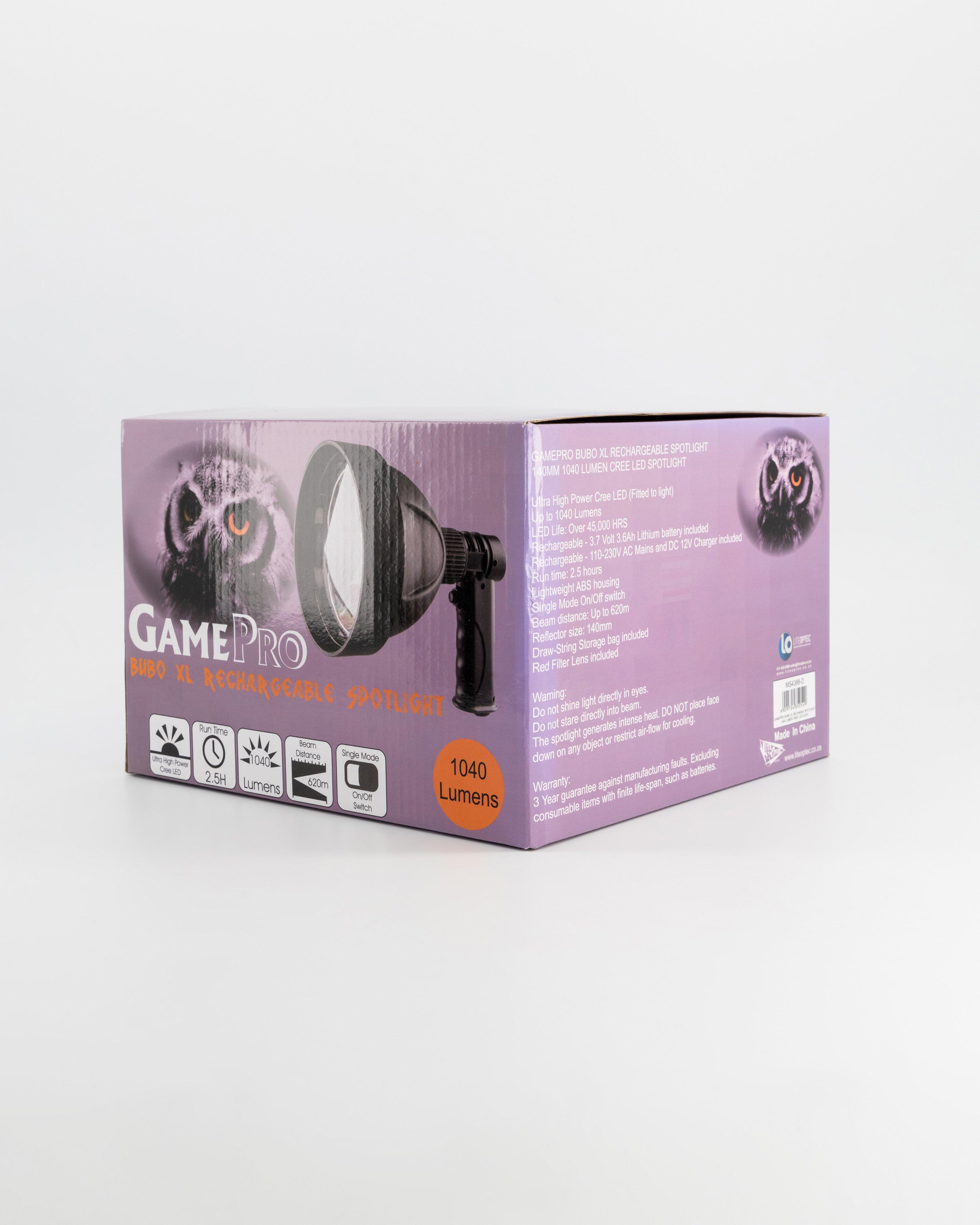 GamePro Bubo XL Rechargeable Spotlight -  Black