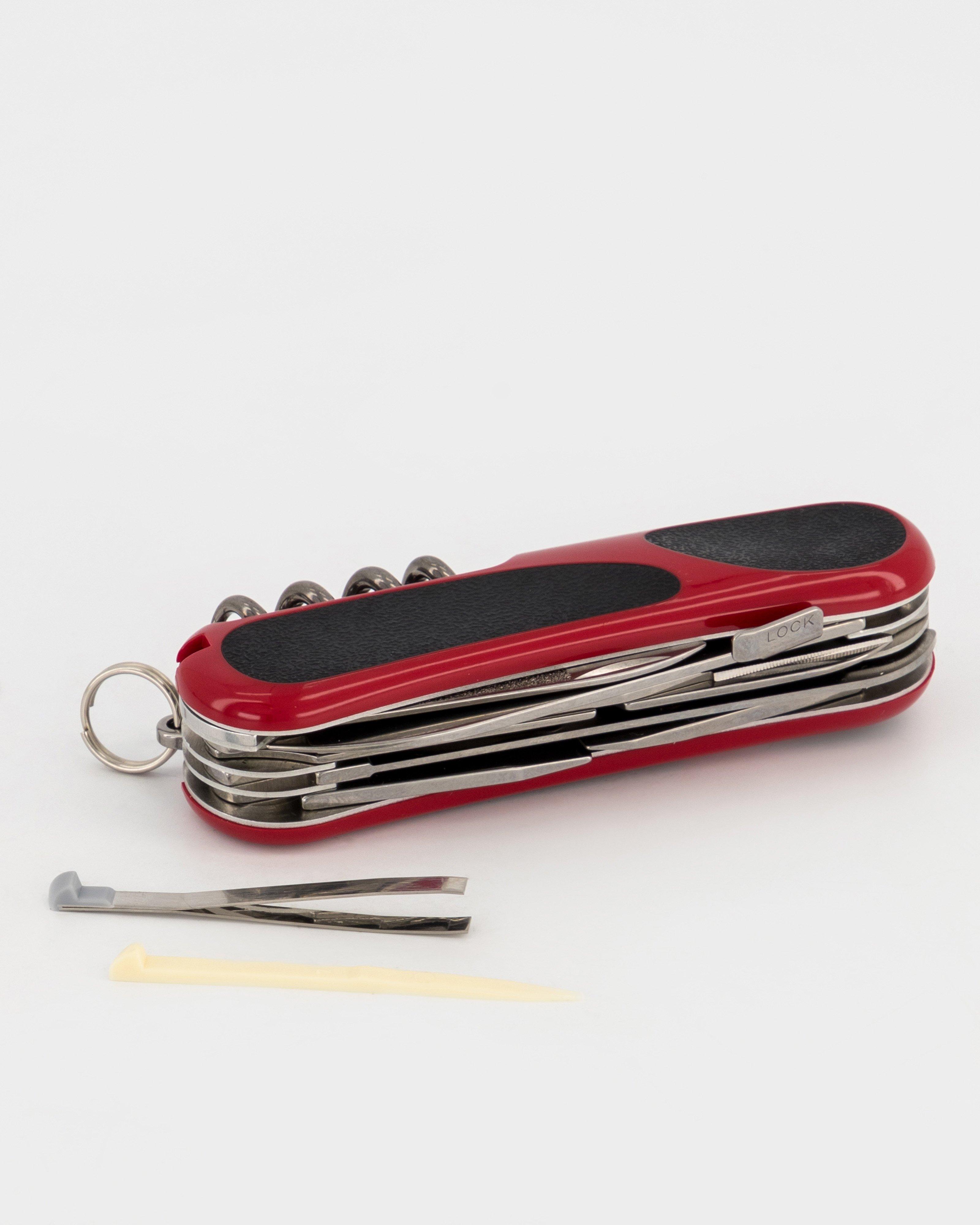 Victorinox Evogrip 15 Function Pocket Knife -  Red/Black