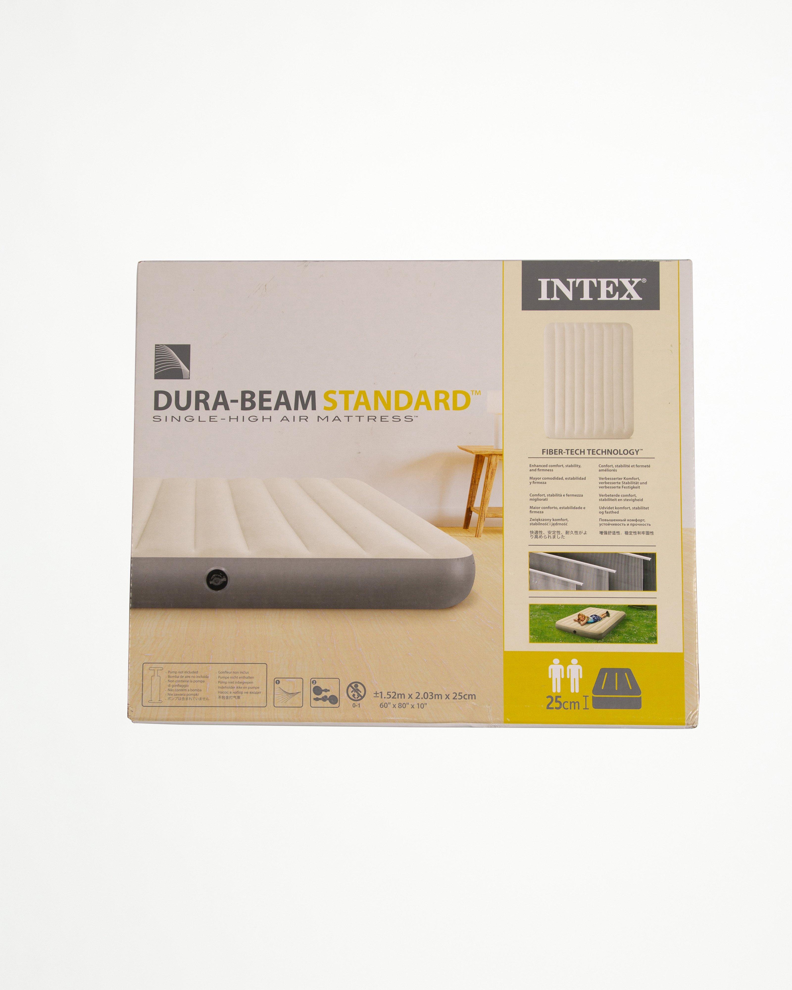 Intex Standard Dura-Beam Queen Air Mattress -  Grey