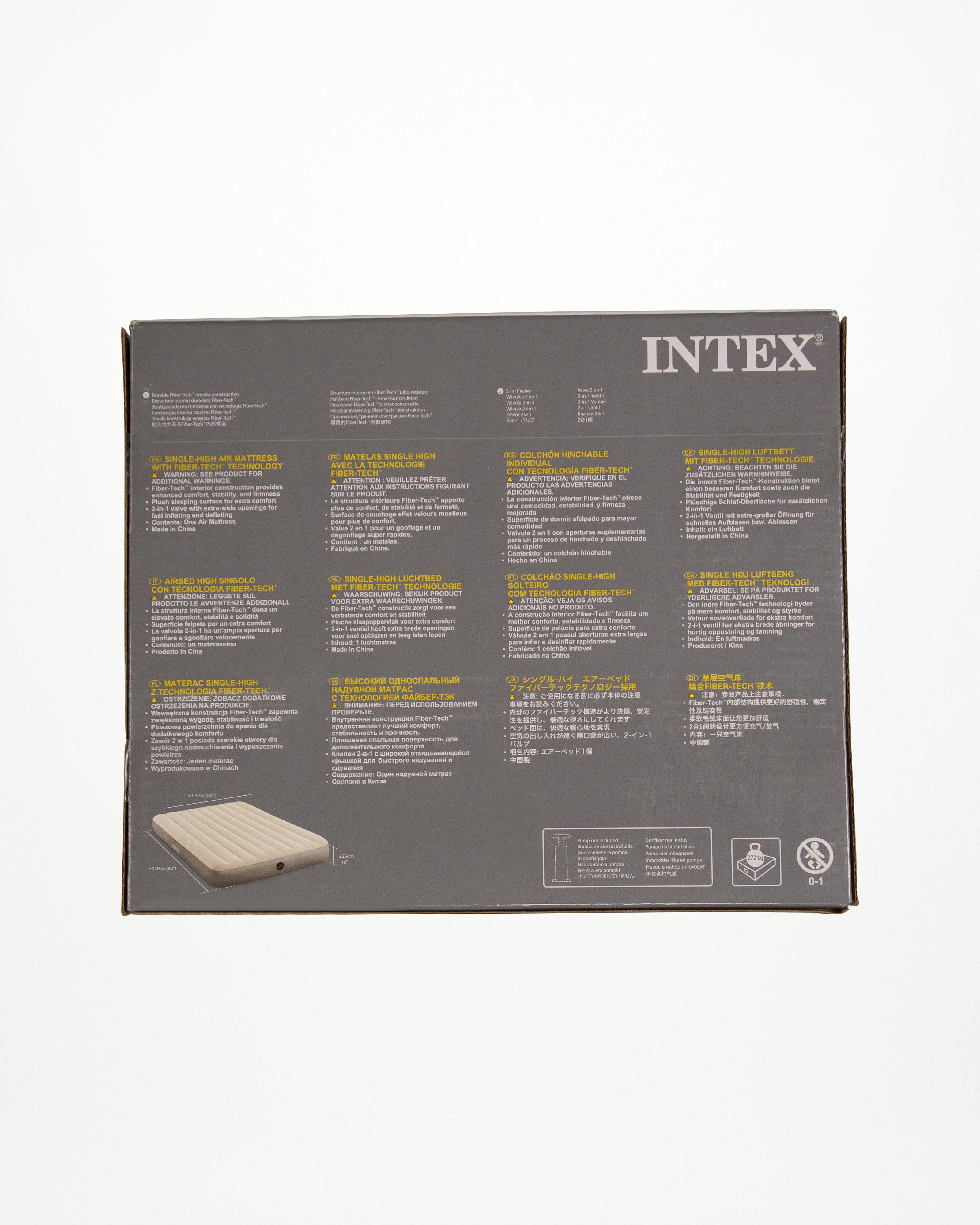 Intex Standard Dura-Beam Queen Air Mattress -  Grey