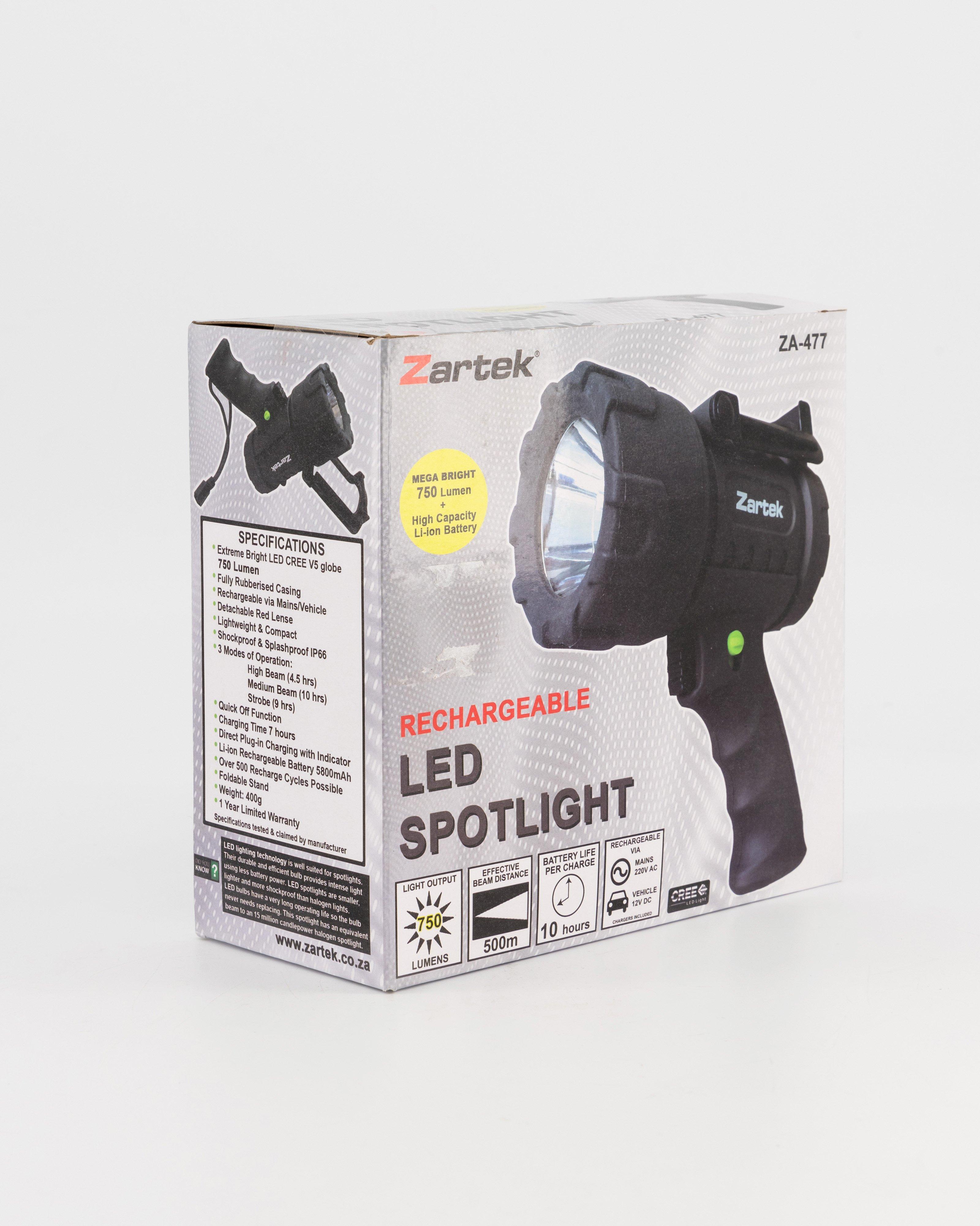 Zartek ZA477 Rechargeable Spotlight -  No Colour