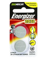 Energizer Lithium Coin 2032  Batteries (2 Pack) -  nocolour