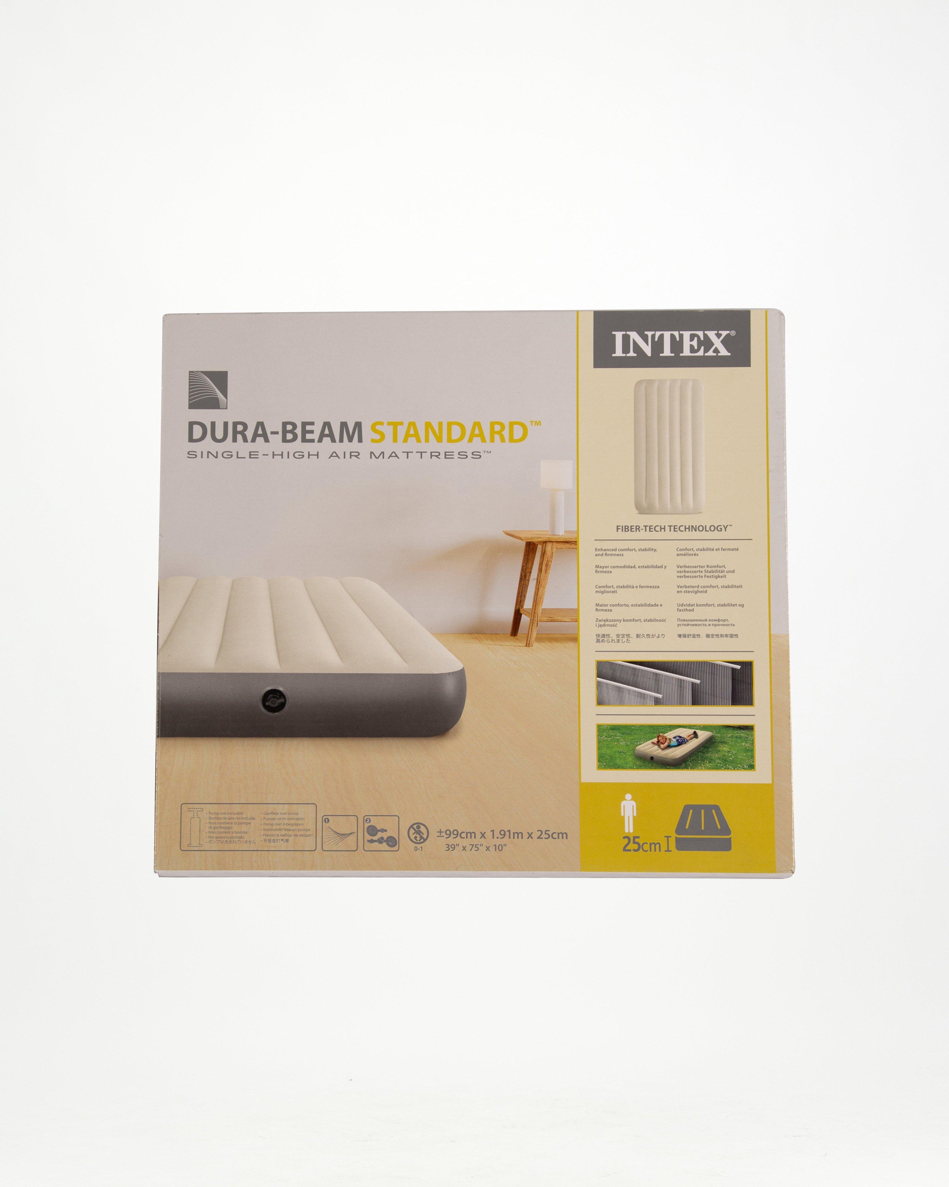 Intex Standard Dura-Beam Single Air Mattress -  Grey