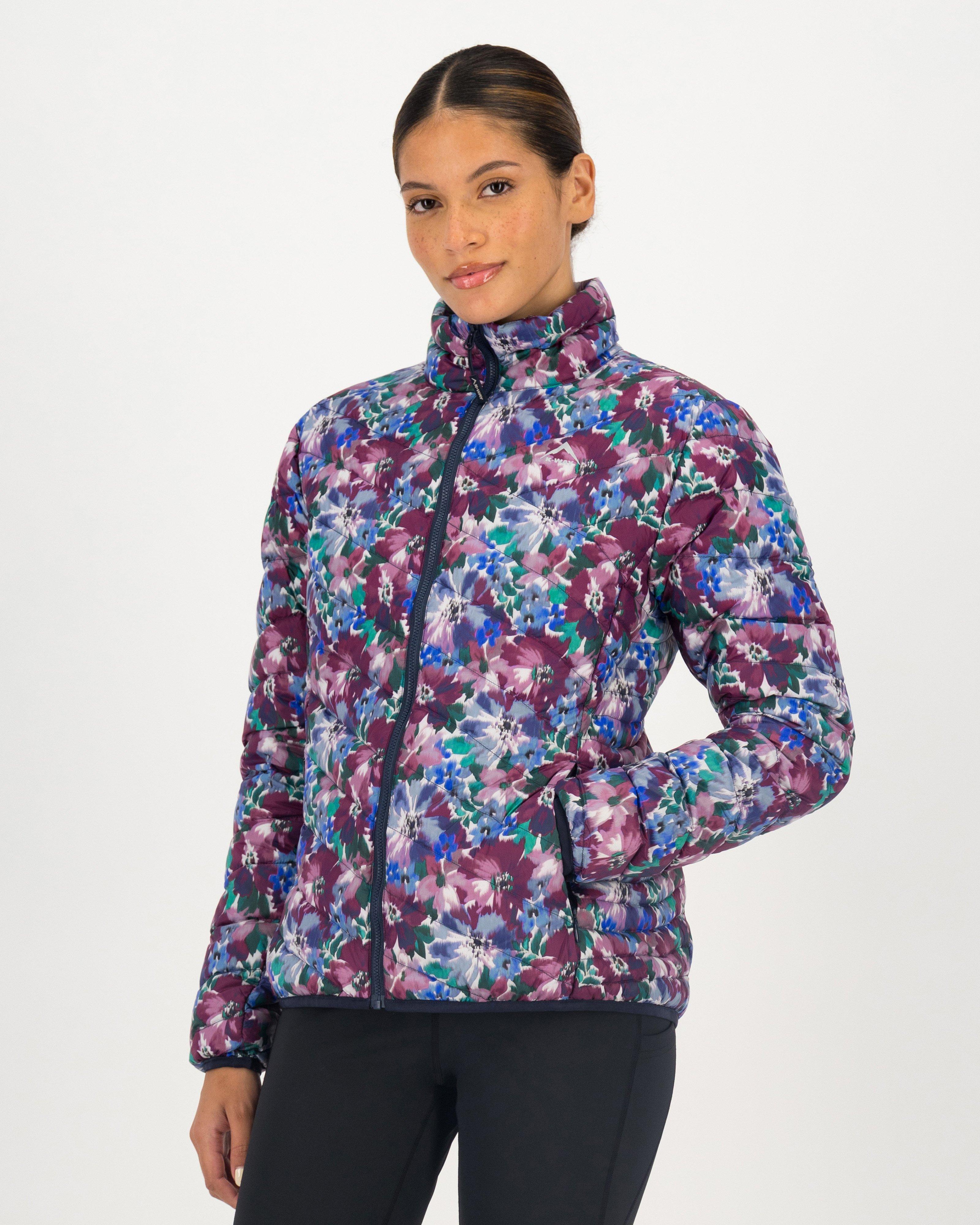 K-Way Women’s Printed Tundra Down Jacket -  Plum