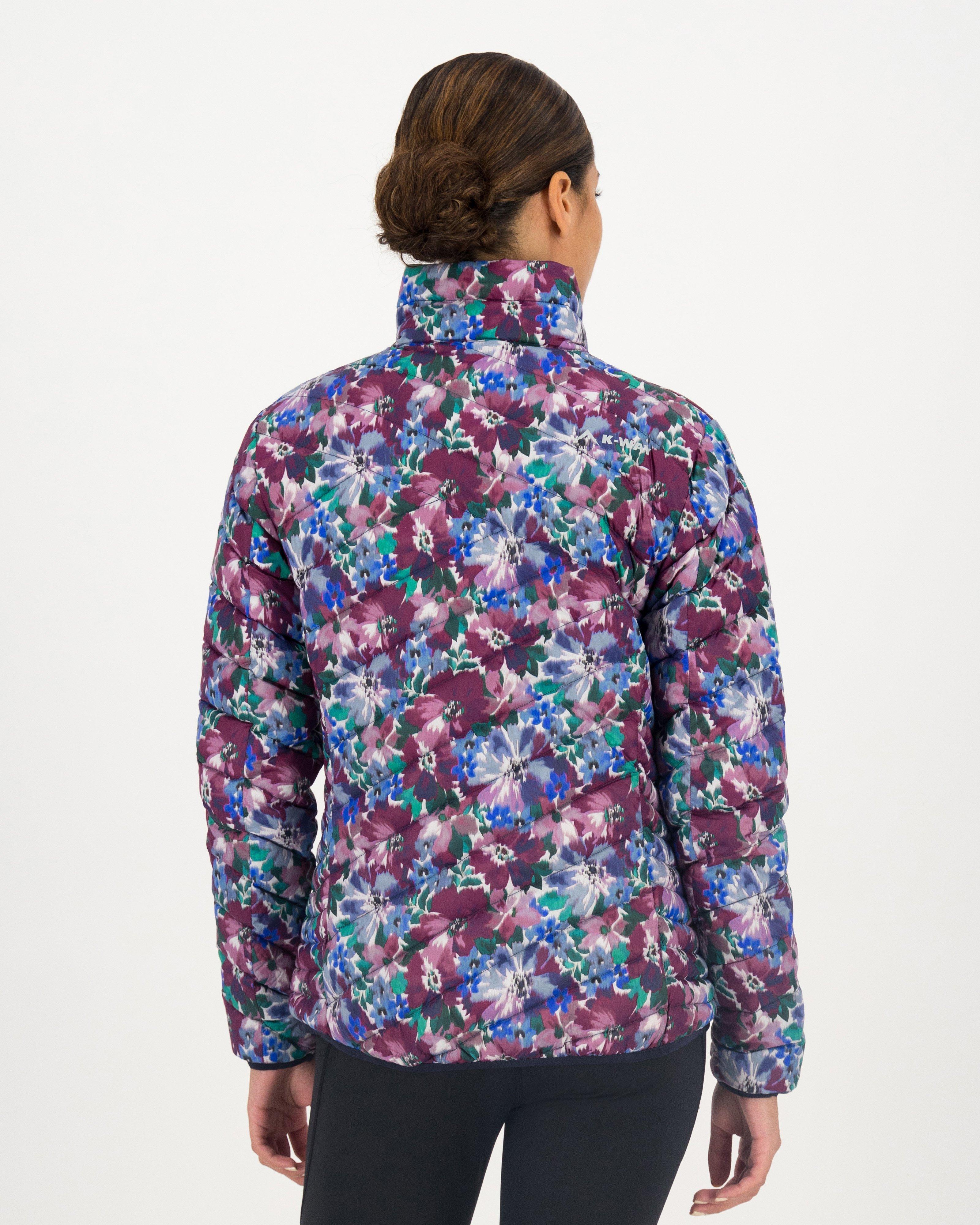 K-Way Women’s Printed Tundra Down Jacket -  Plum