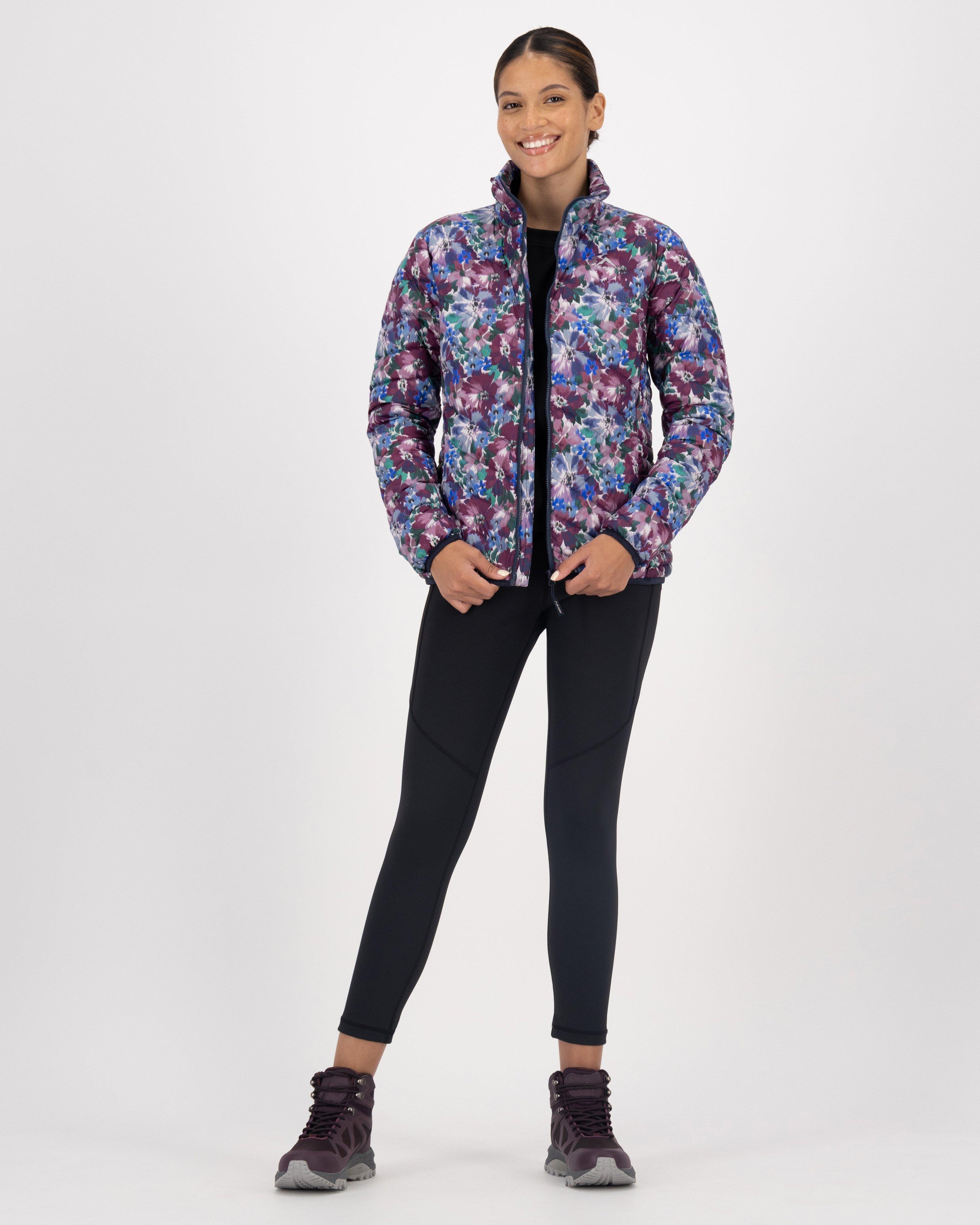 K-Way Women’s Printed Tundra Down Jacket -  Plum