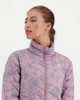 K-Way Women’s Printed Tundra Down Jacket -  mauve
