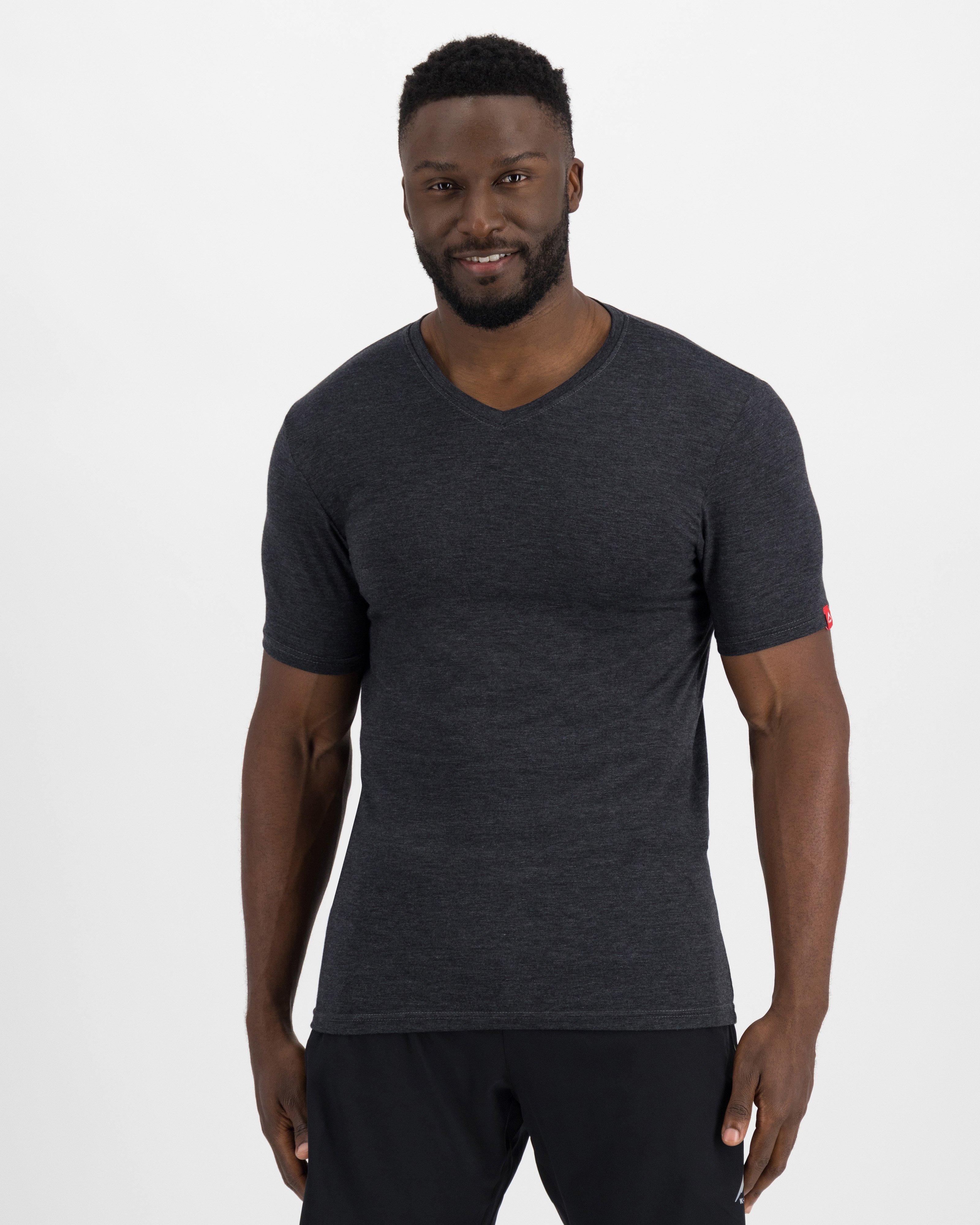 Men's v neck on sale short sleeve thermal vest