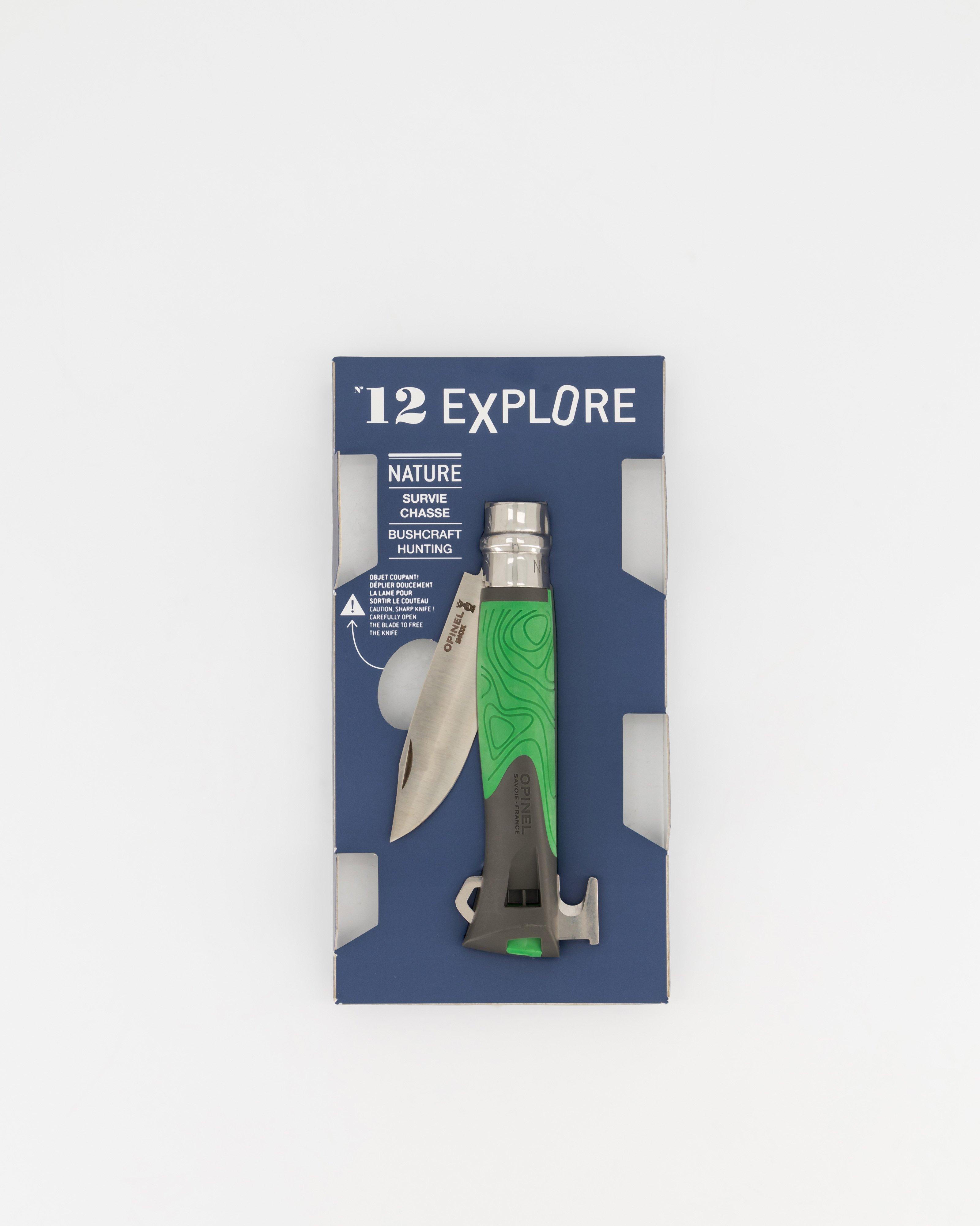 Opinel #12 Explore Folding Knife -  Green