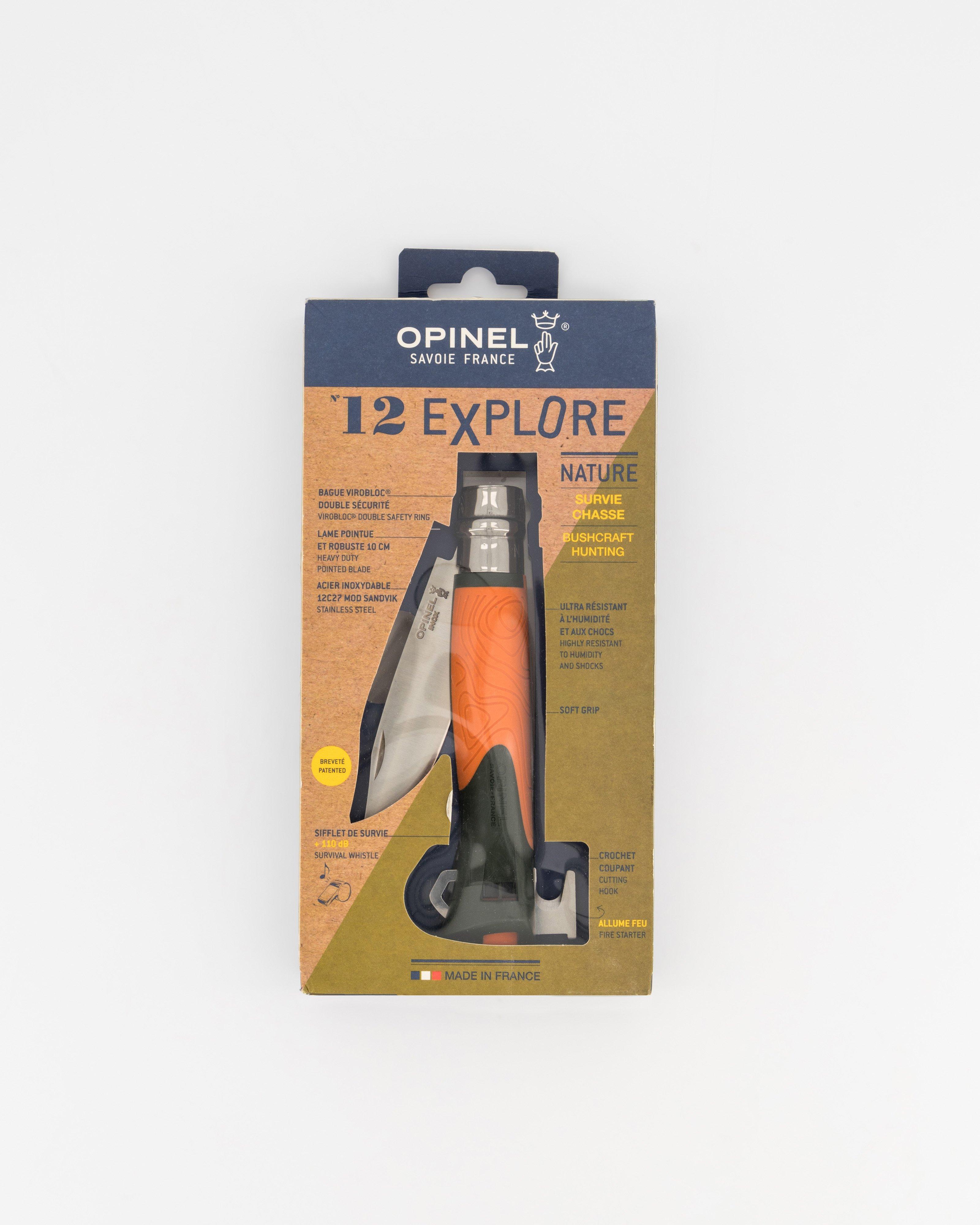 Opinel #12 Explore Folding Knife -  Orange