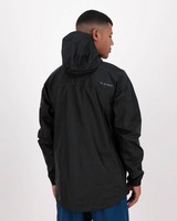 K-Way Men's Rainstorm Jacket -  black