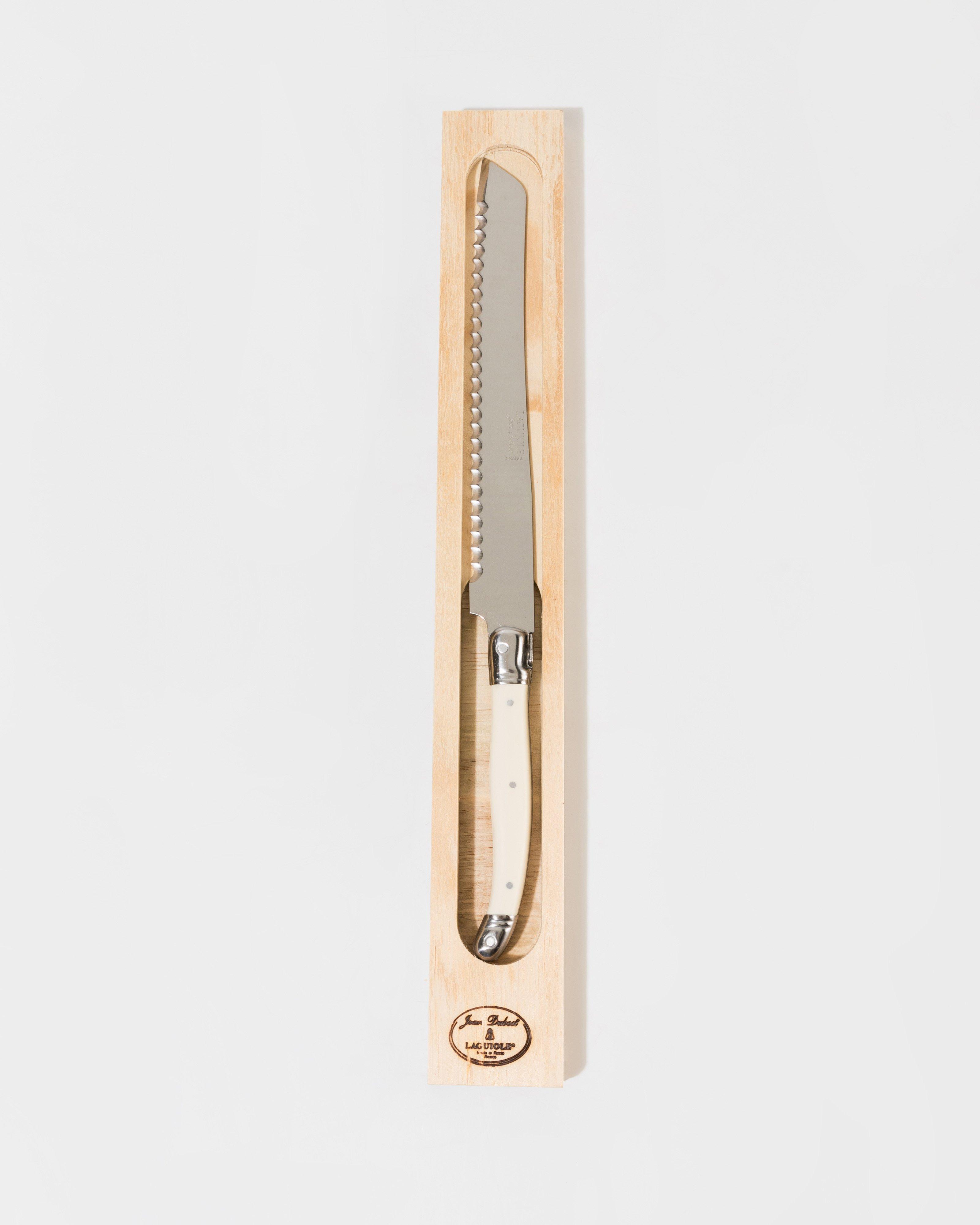 Laguiole Breadknife Natural -  Bone