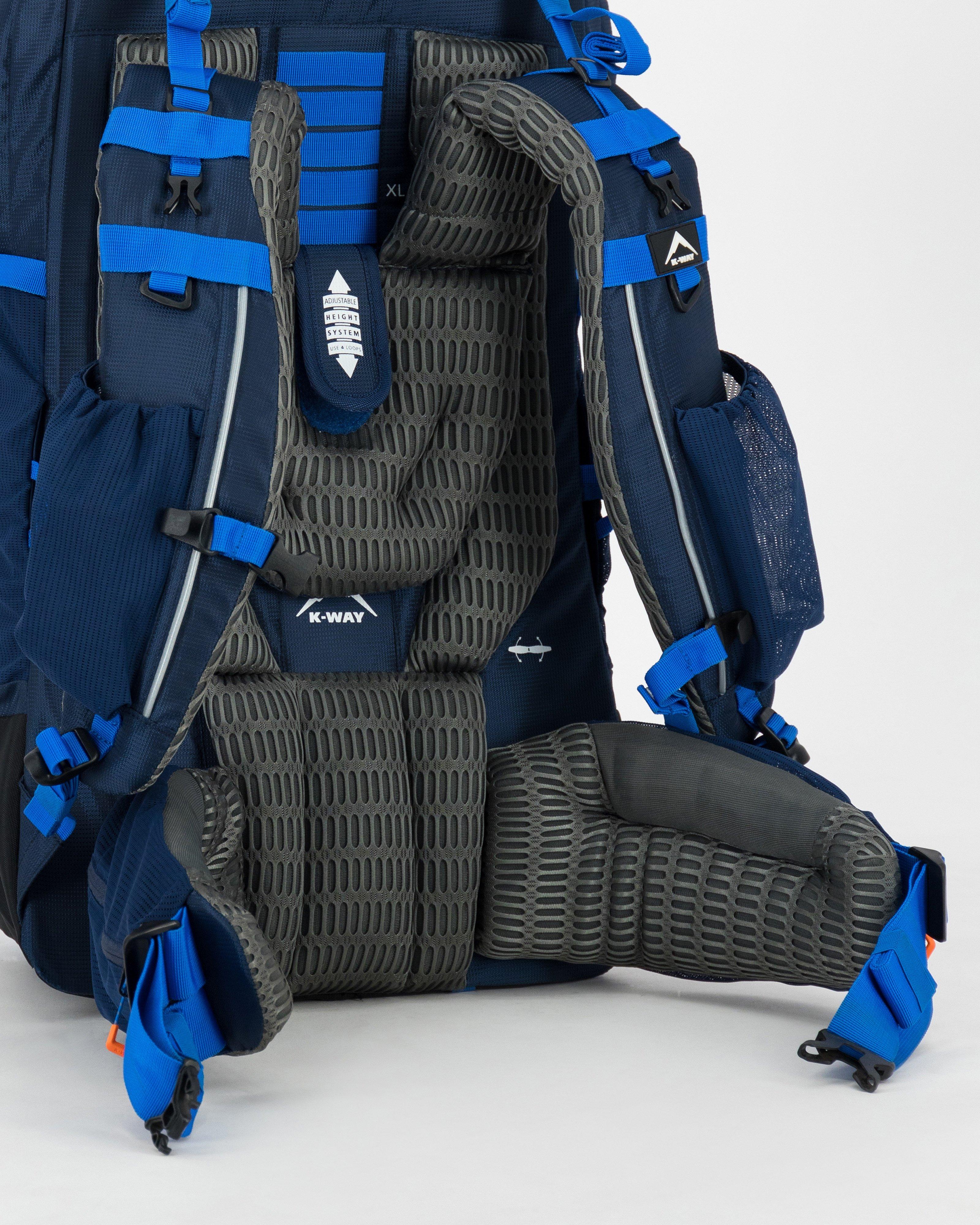 K-Way Pioneer 75L + 10L Hiking Pack -  Navy