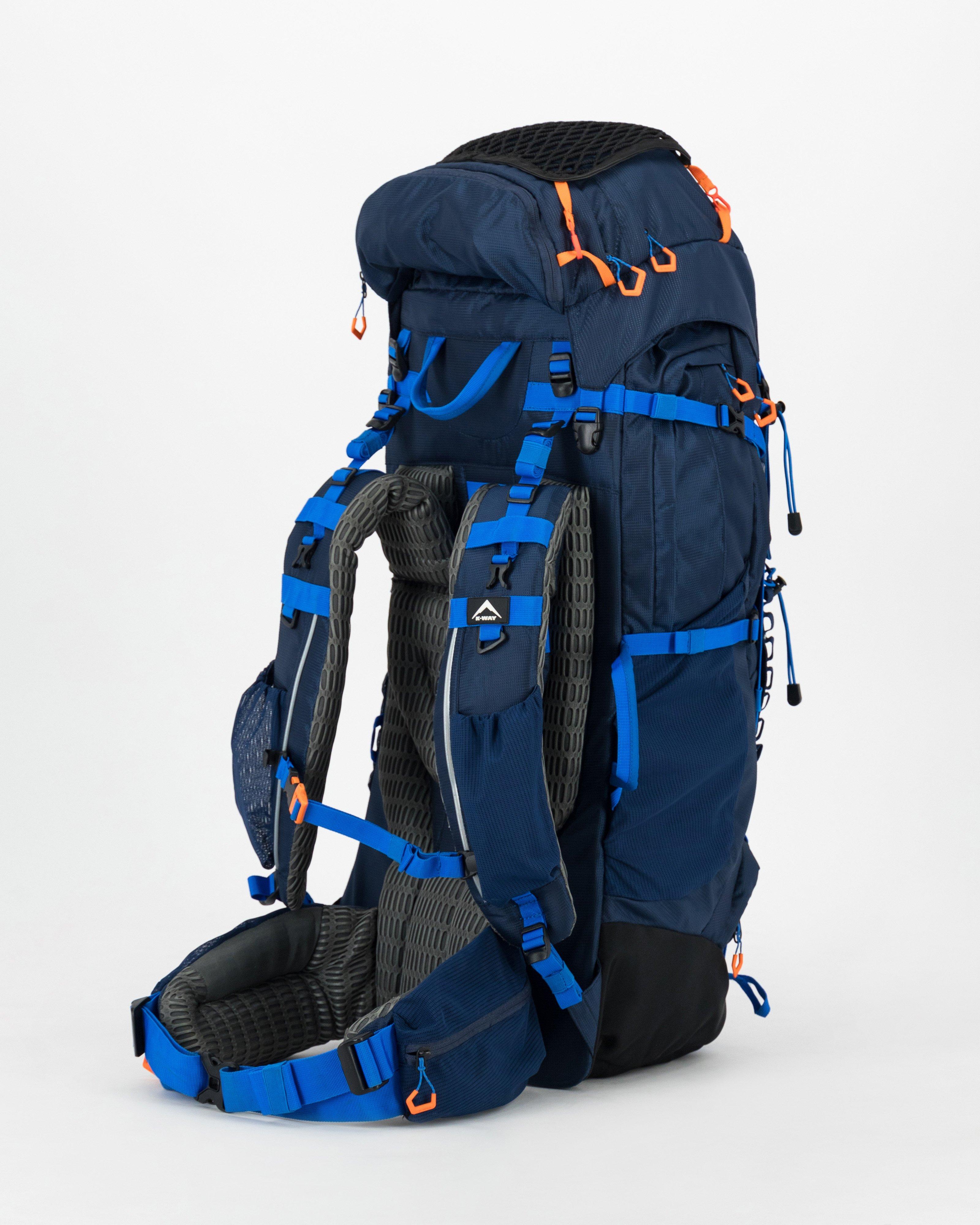 K-Way Pioneer 75L + 10L Hiking Pack -  Navy