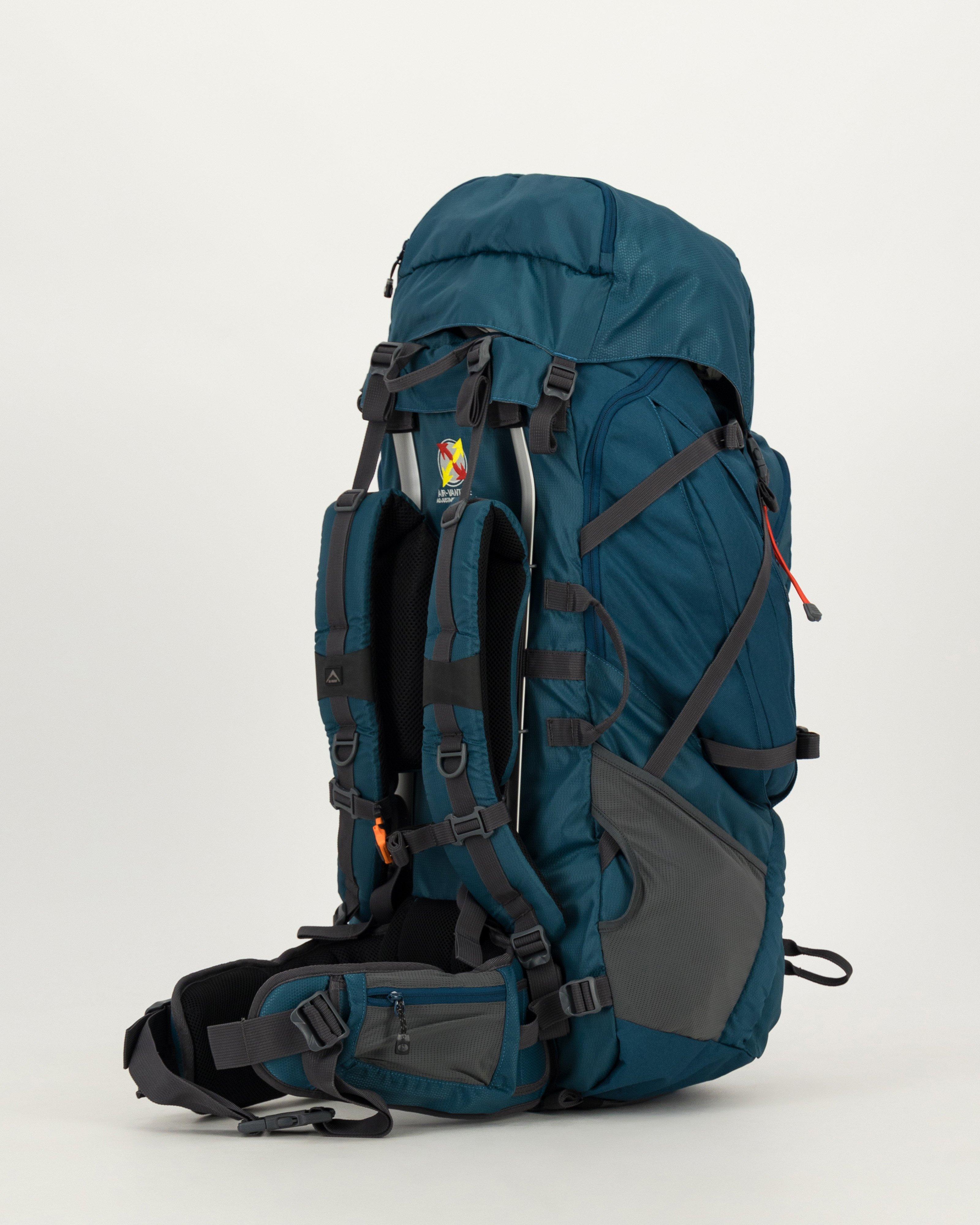 K-Way Pioneer 75L + 10L Hiking Pack -  Airforce/Blue