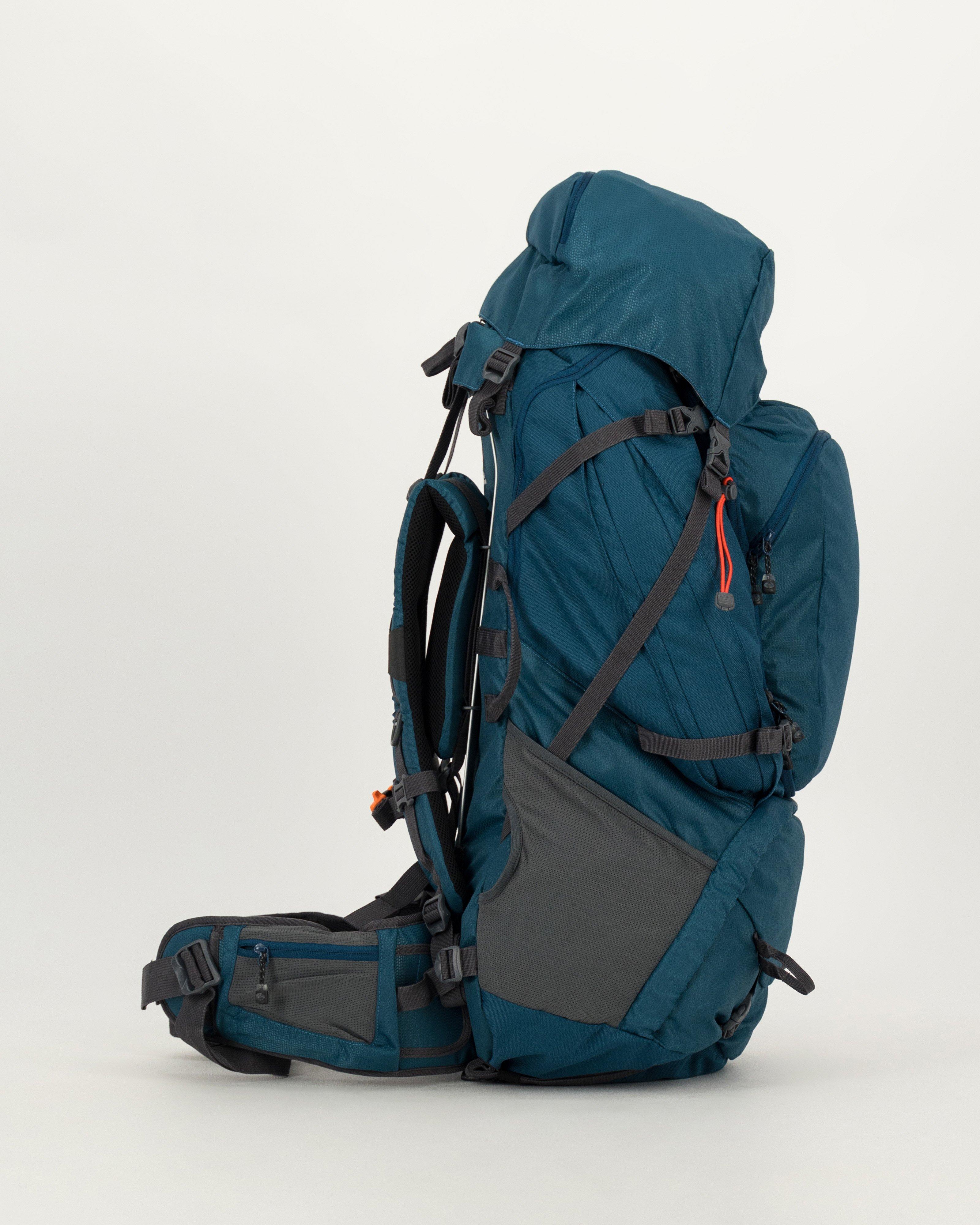 K-Way Pioneer 75L + 10L Hiking Pack -  Airforce/Blue