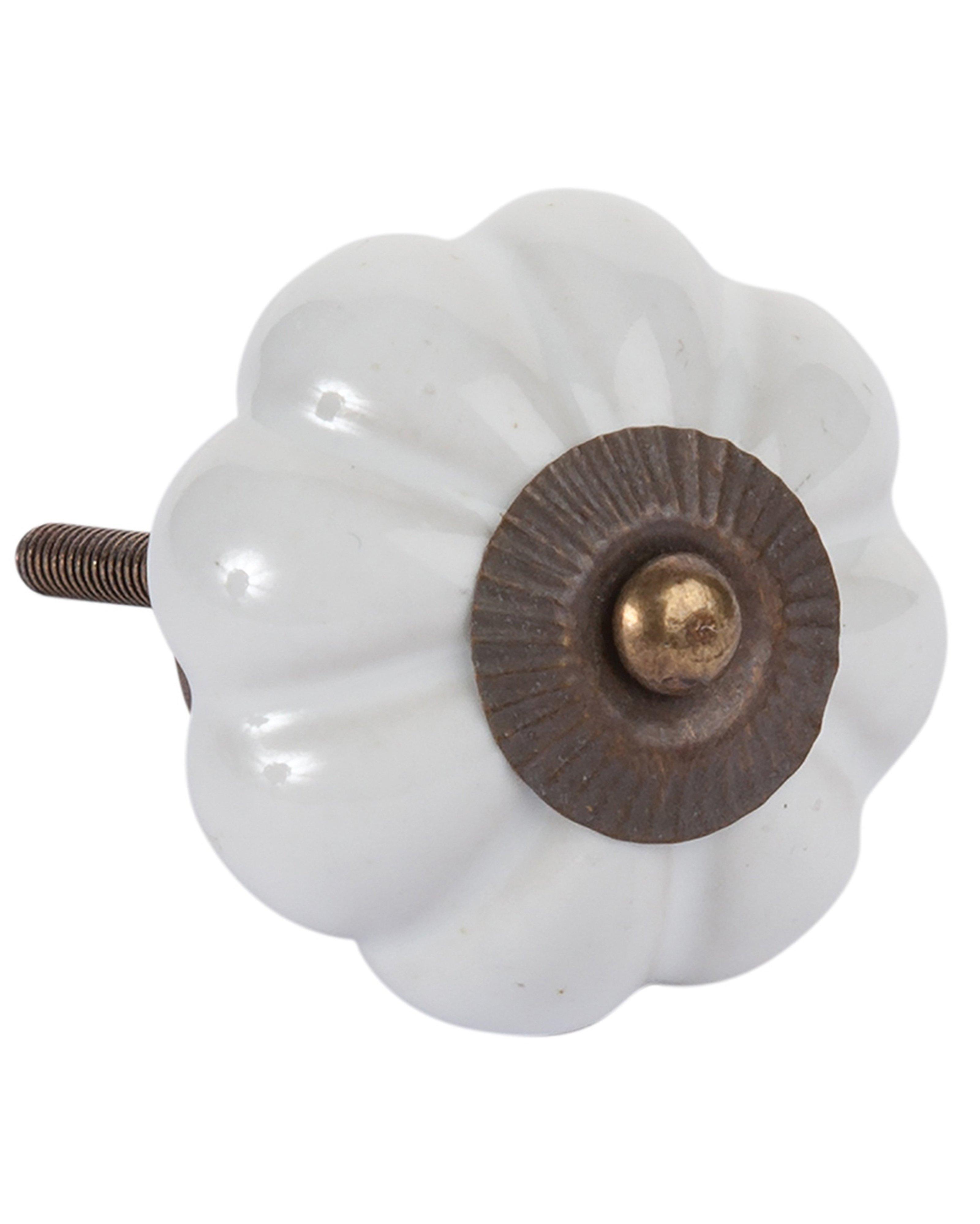 Melon Knob -  White/White