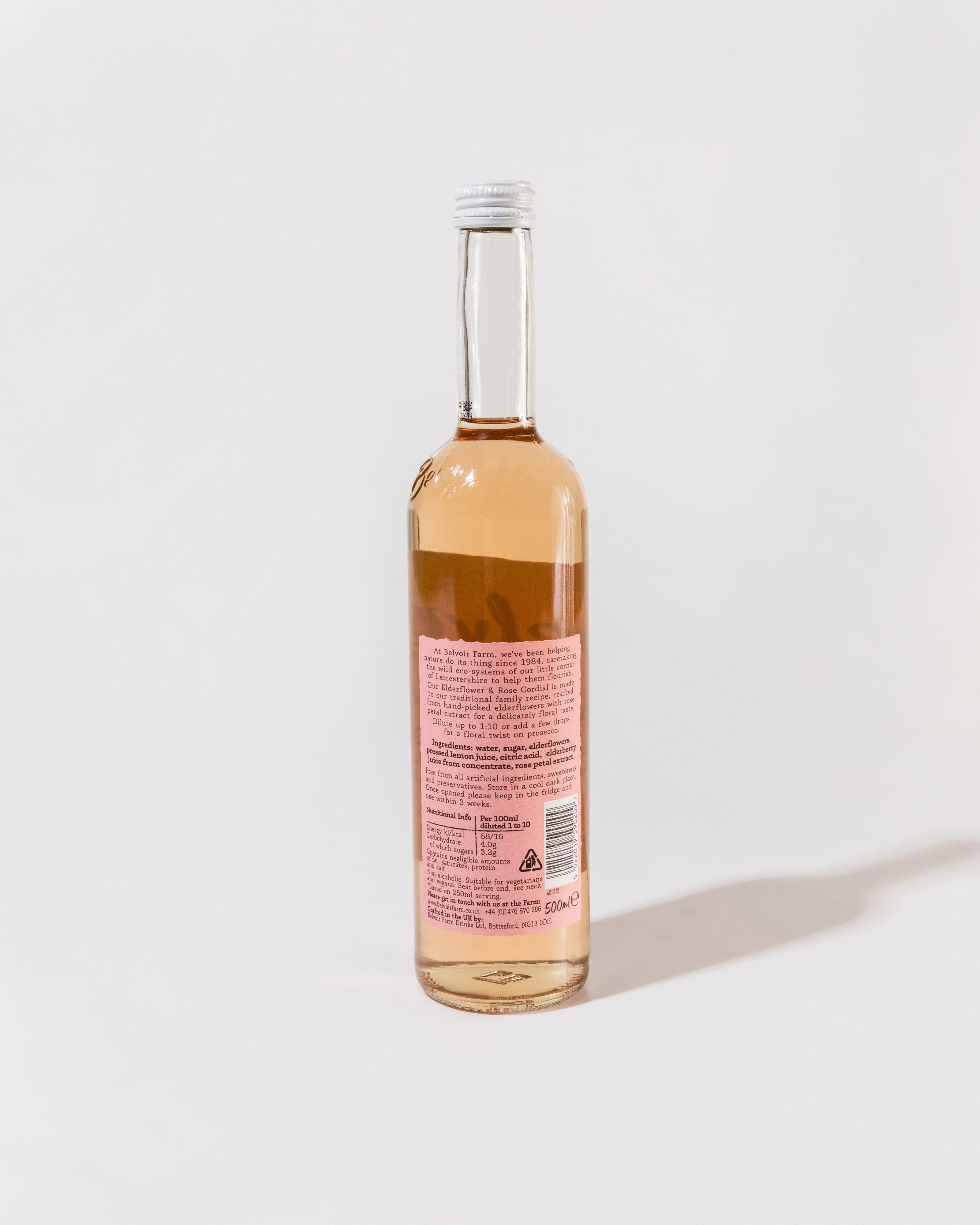 Belvoir Rose Elderflower Cordial -  Pink/Pink