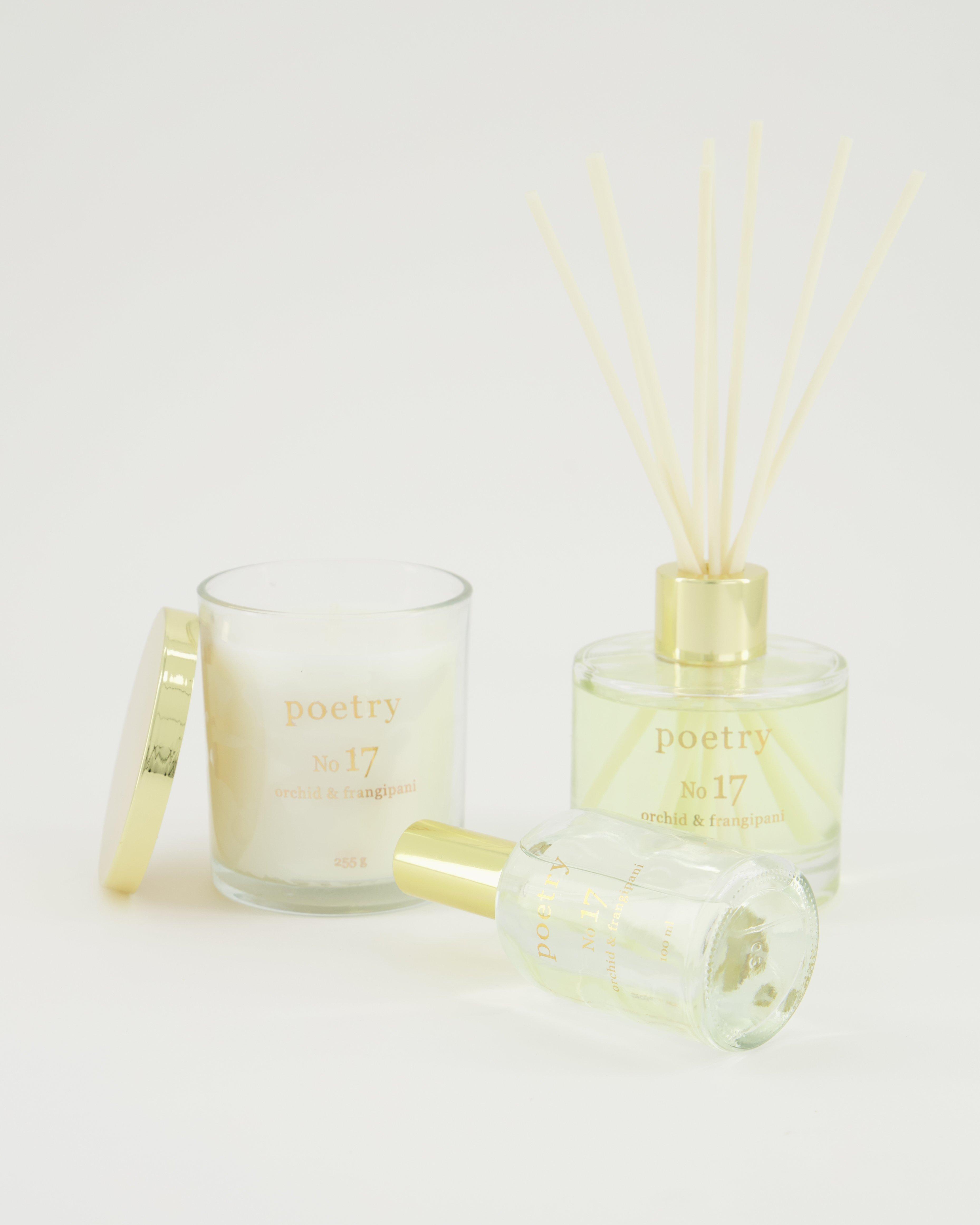 Orchid & Frangipani Premium Fragranced Diffuser (200ml) -  White/Assorted