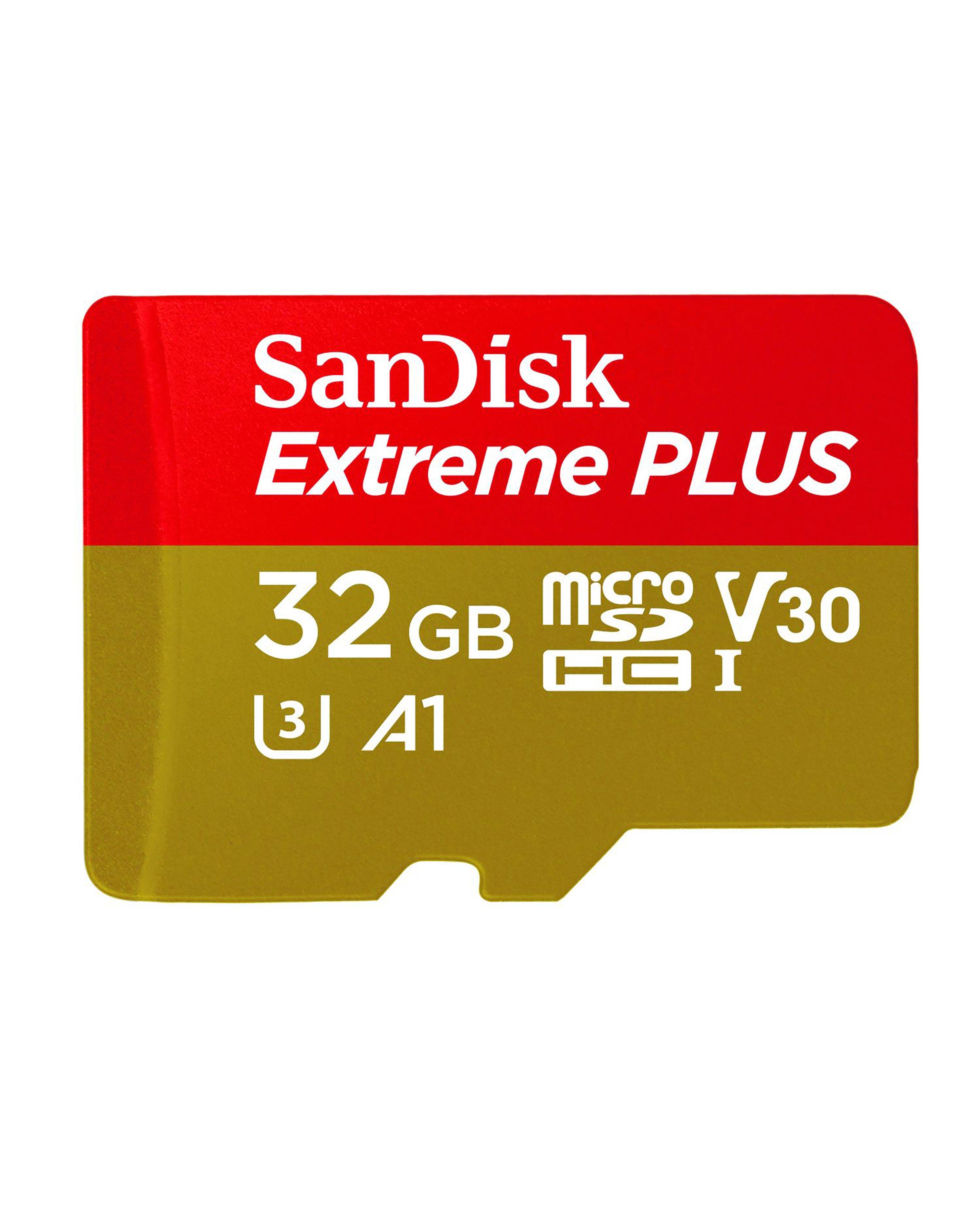 Sandisk Extreme Plus 32GB MicroSDHC Memory Card + SD Adaptor -  No Colour