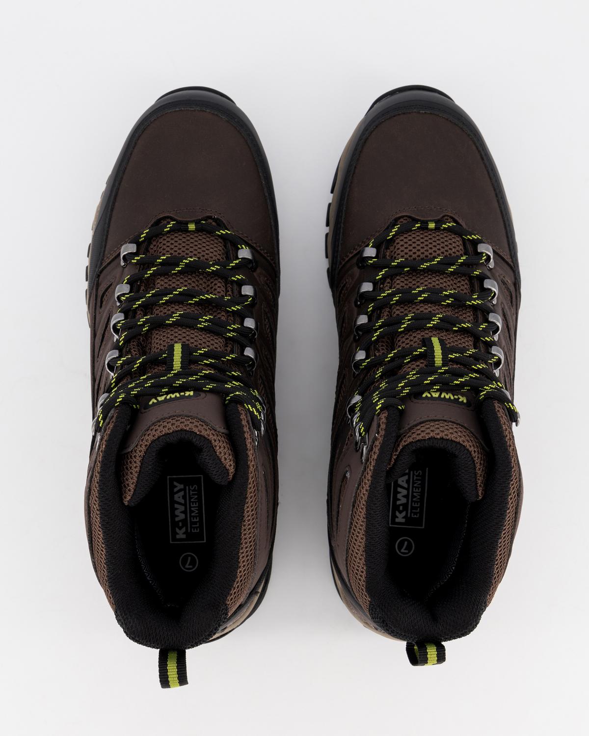 K-Way Elements Men's Nova Hiking Boots -  Black