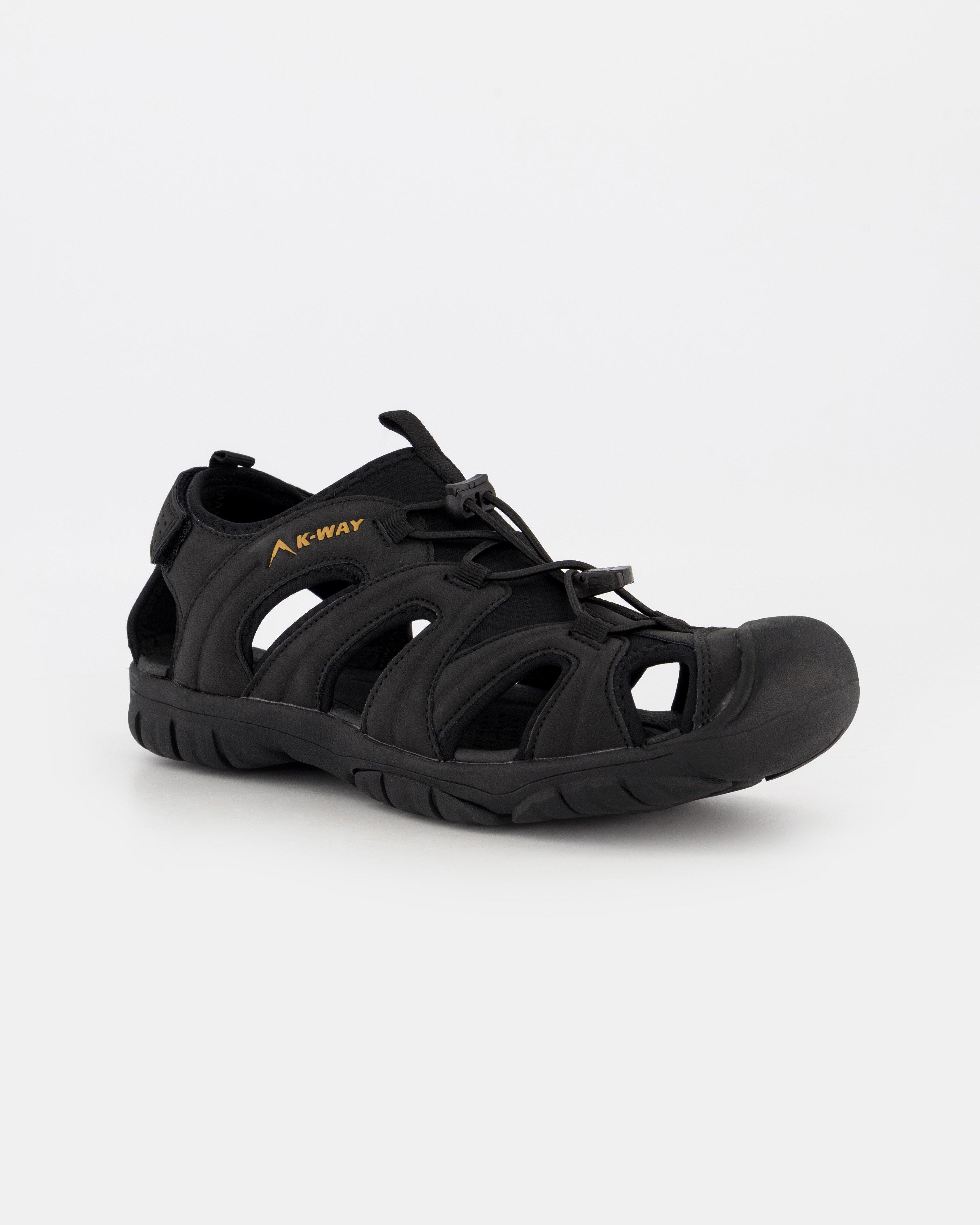 K-Way Men's Fiji Sandals -  Black