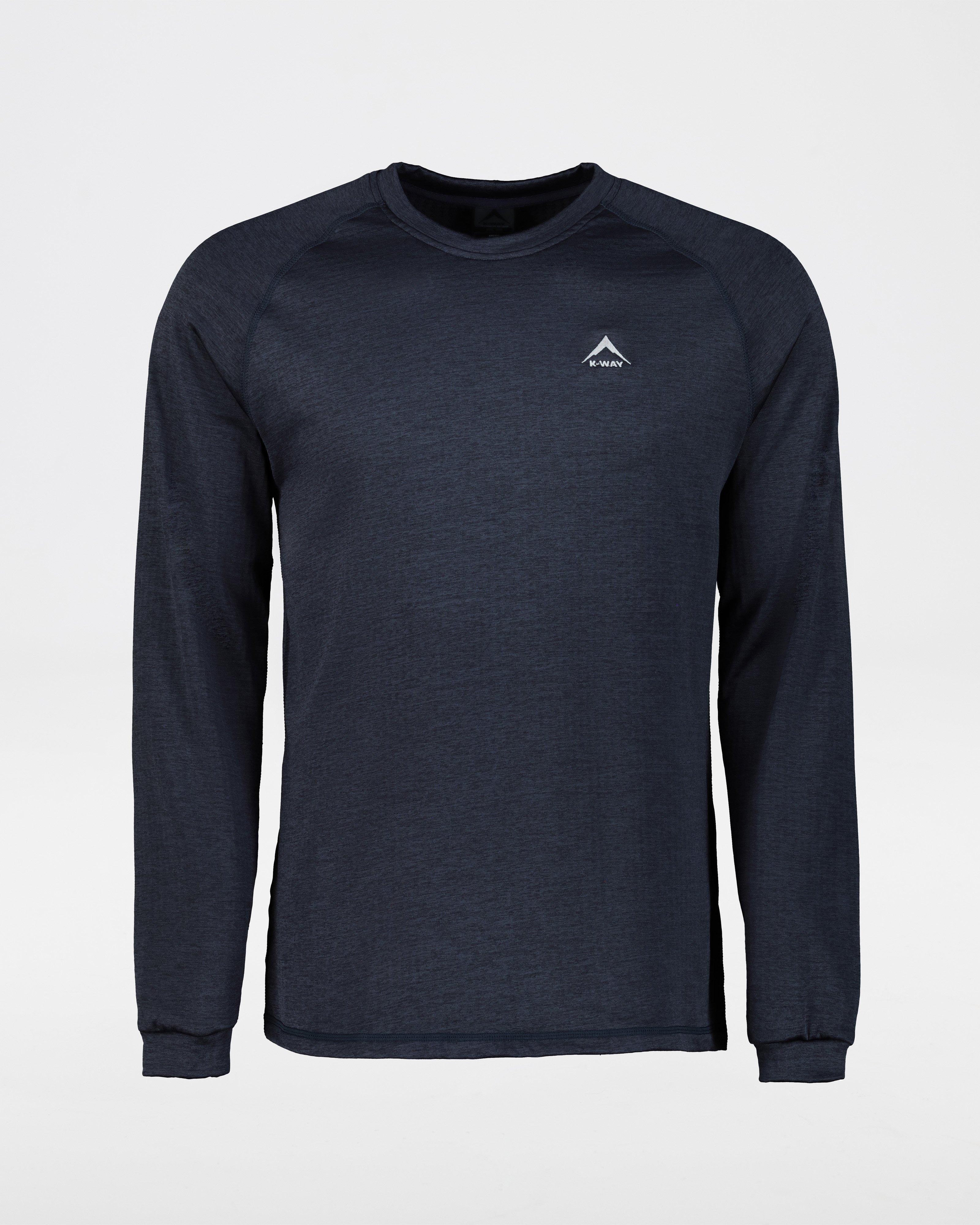 K-Way Men's Harper Crew Neck Fleece Top -  Navy