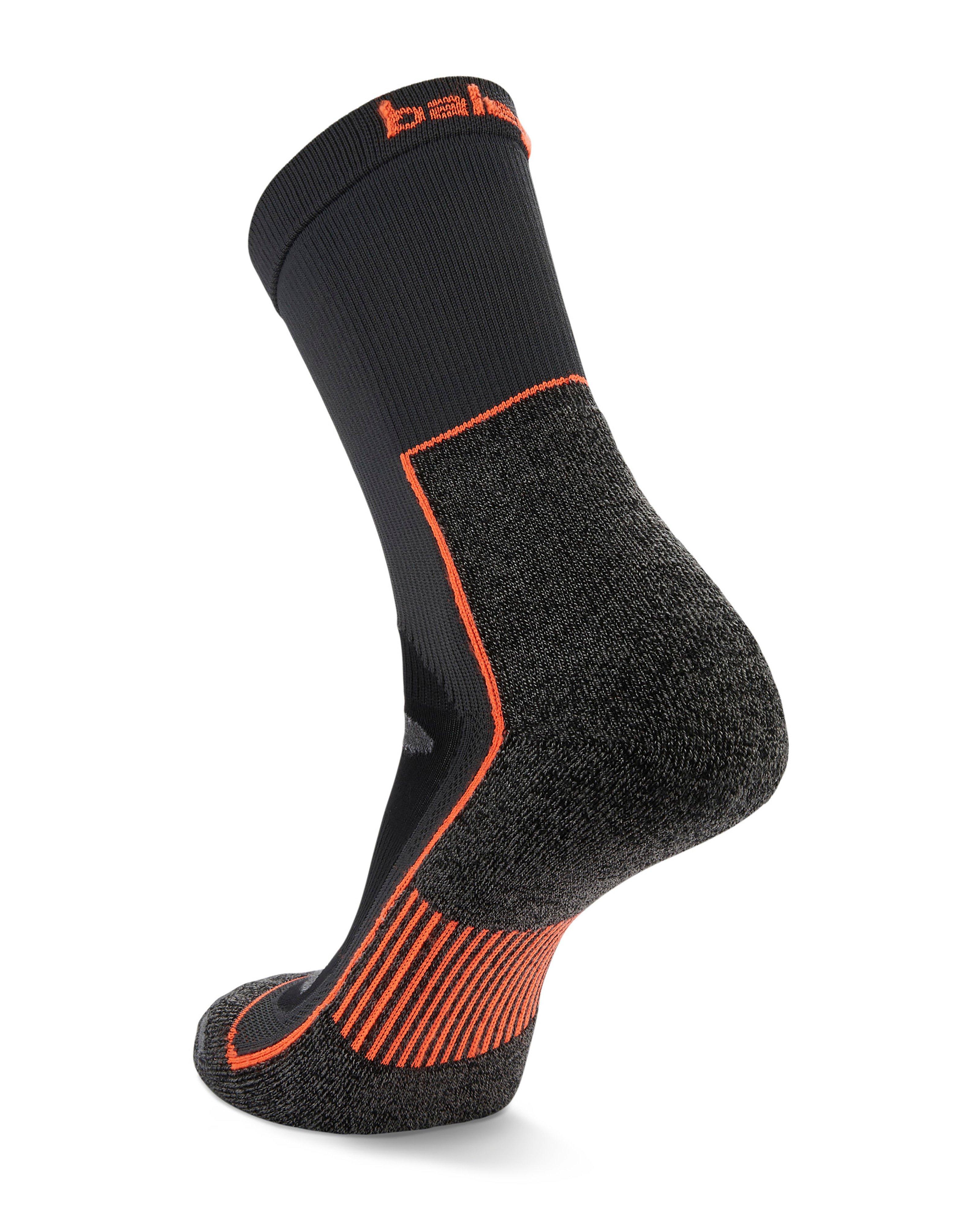 Balega Blister Resist Crew Socks -  Grey/Orange