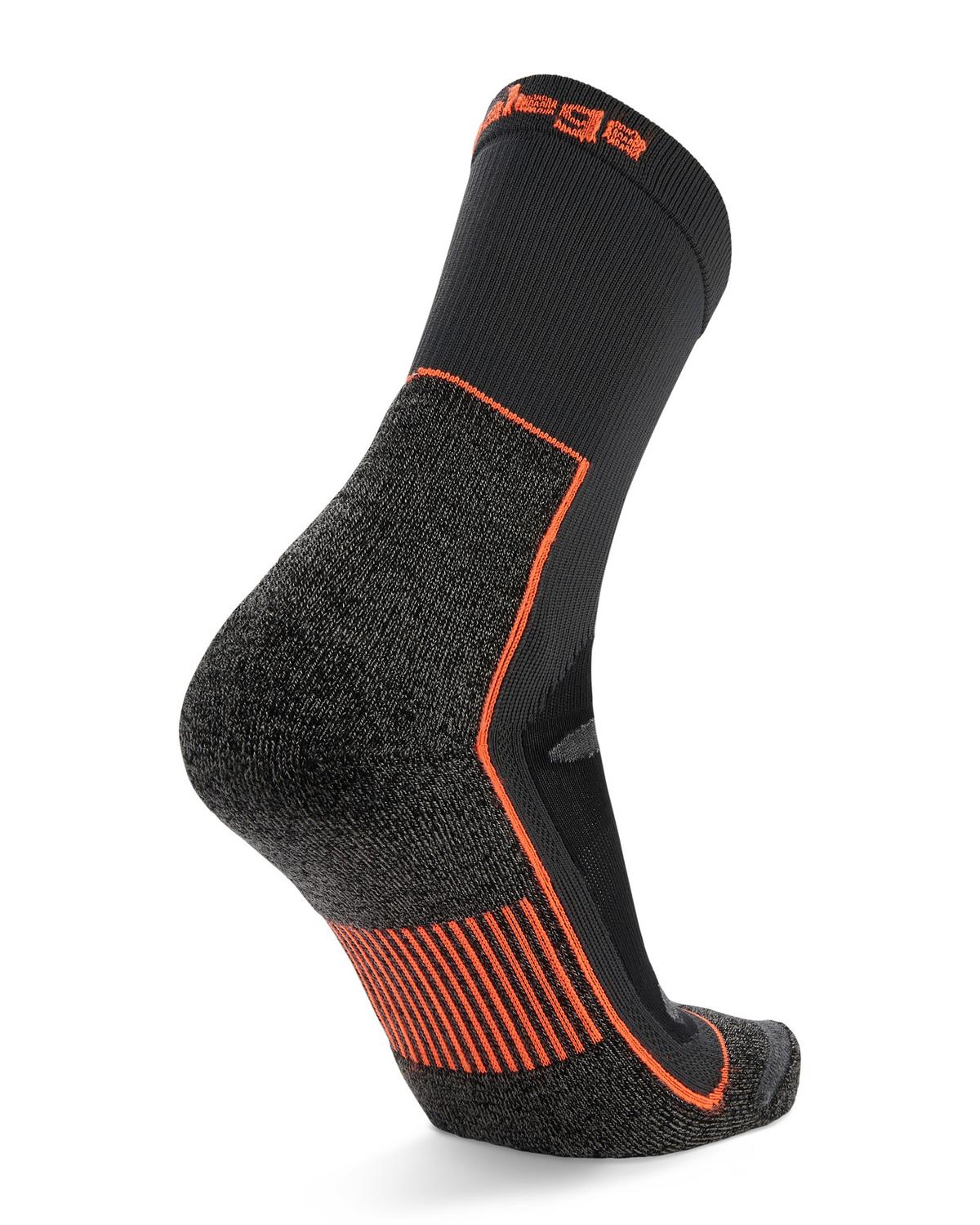 Balega Blister Resist Crew Socks -  Grey/Orange