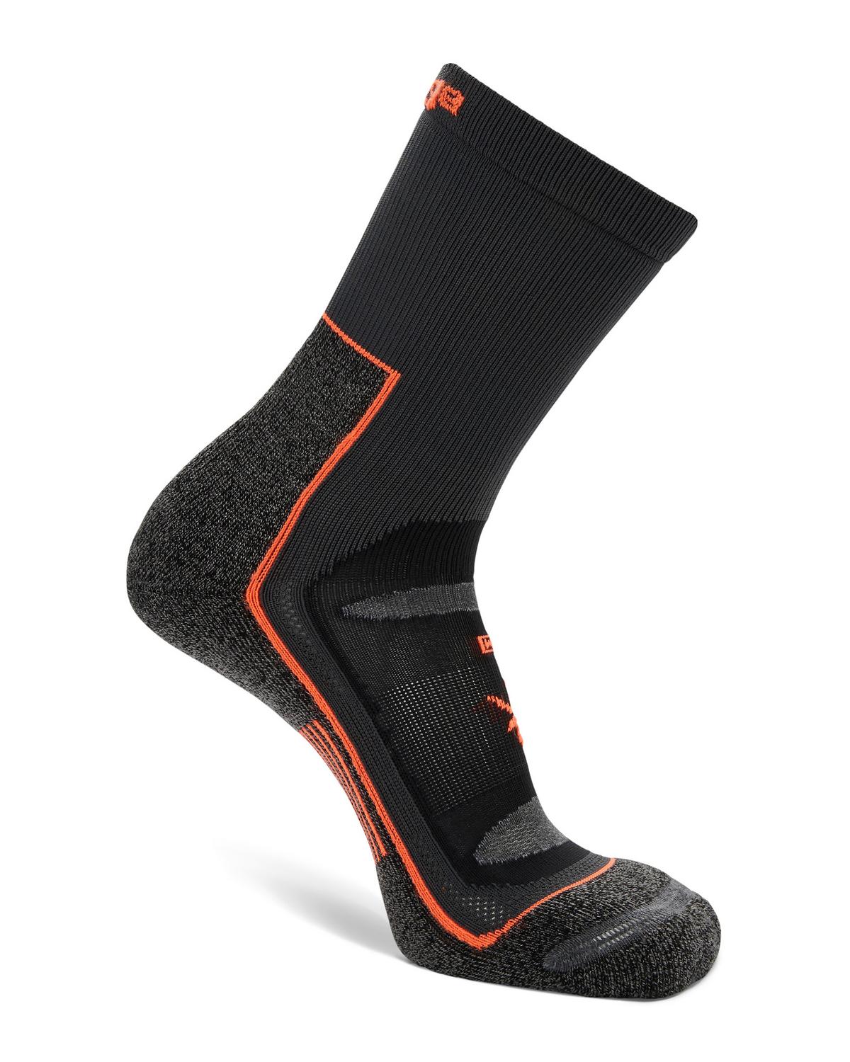 Balega Blister Resist Crew Socks -  Grey/Orange