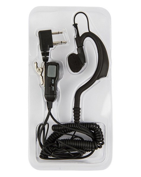 Midland PTT Mic with Curly Cable -  nocolour