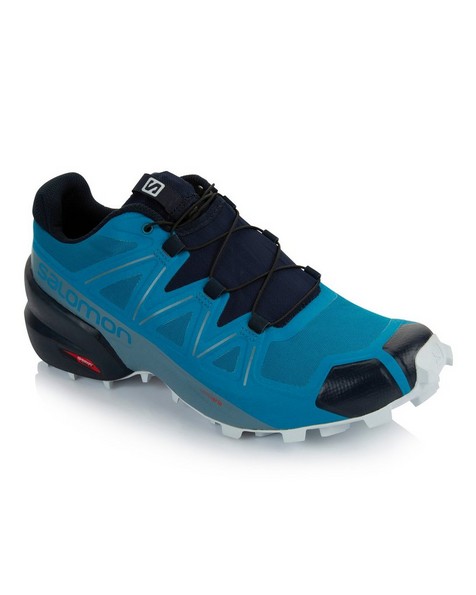 Salomon Men's Speedcross 5 Running Shoes -  turquoise-navy