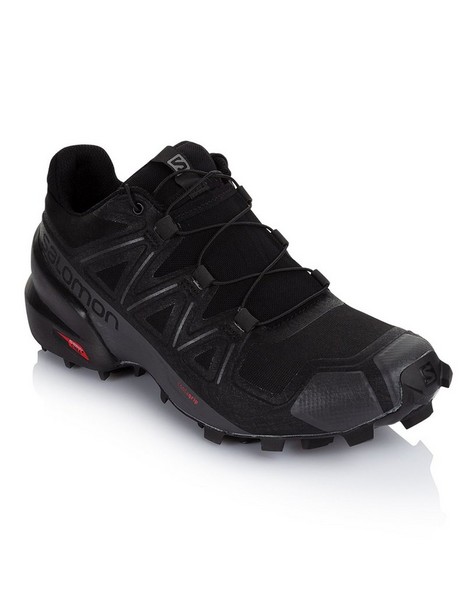 Salomon Women's Speedcross 5 Running Shoes -  black-black