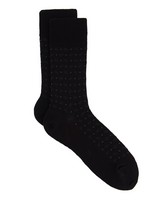Falke Paisley Anklet Sock -  black-grey
