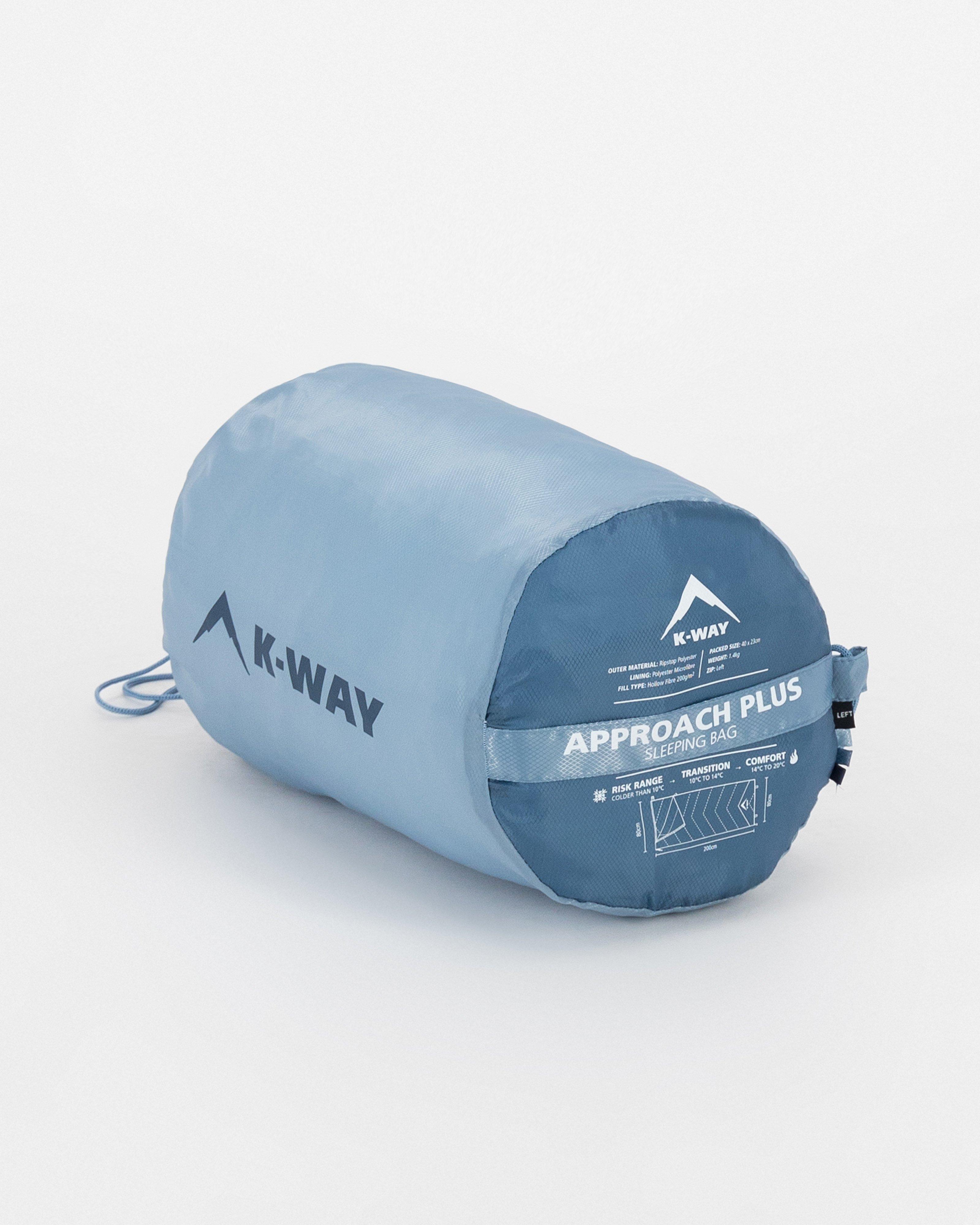 K-Way Approach Plus 10-14°C Sleeping Bag -  Mid Blue
