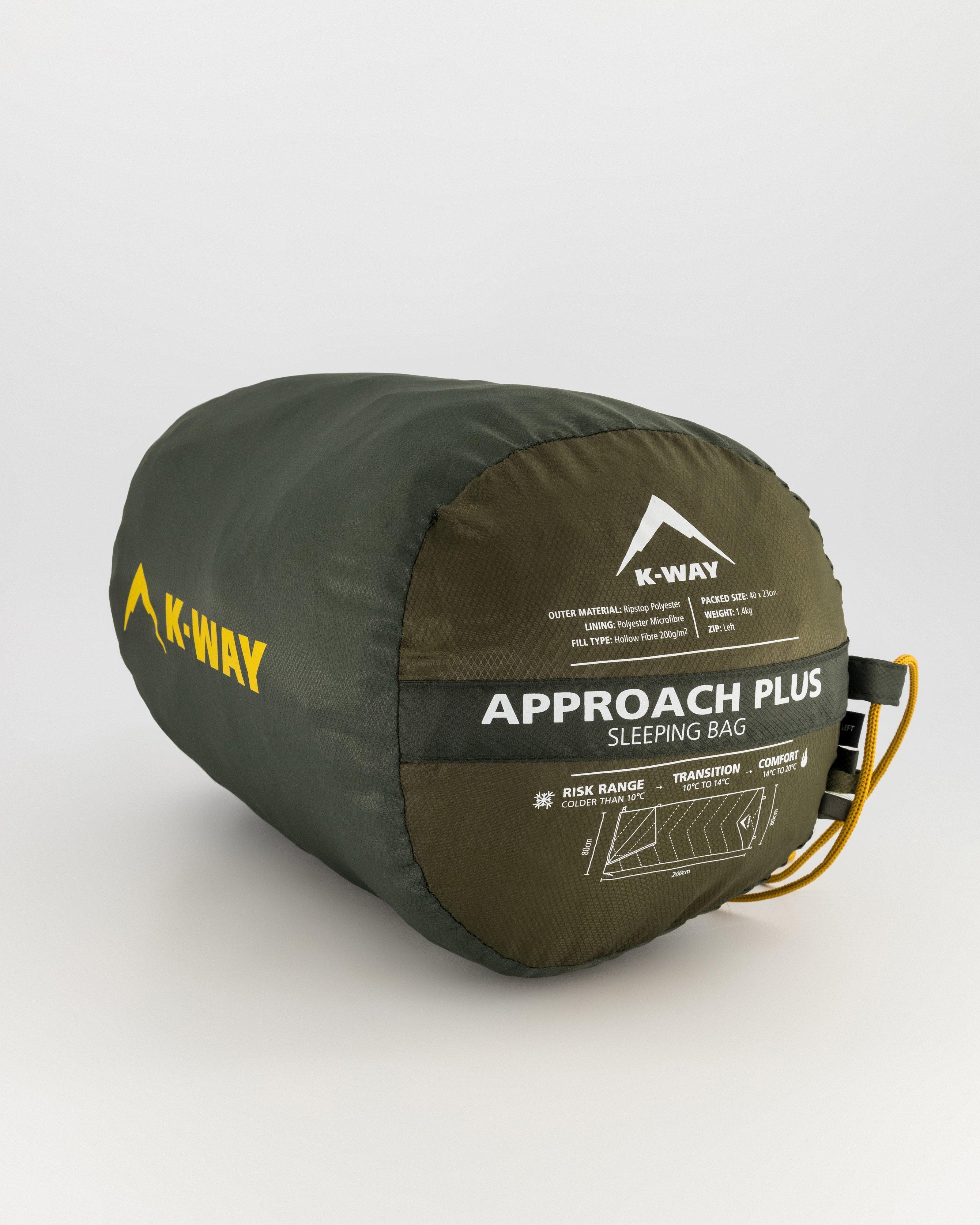 K-Way Approach Plus 10-14°C Sleeping Bag -  Dark Olive