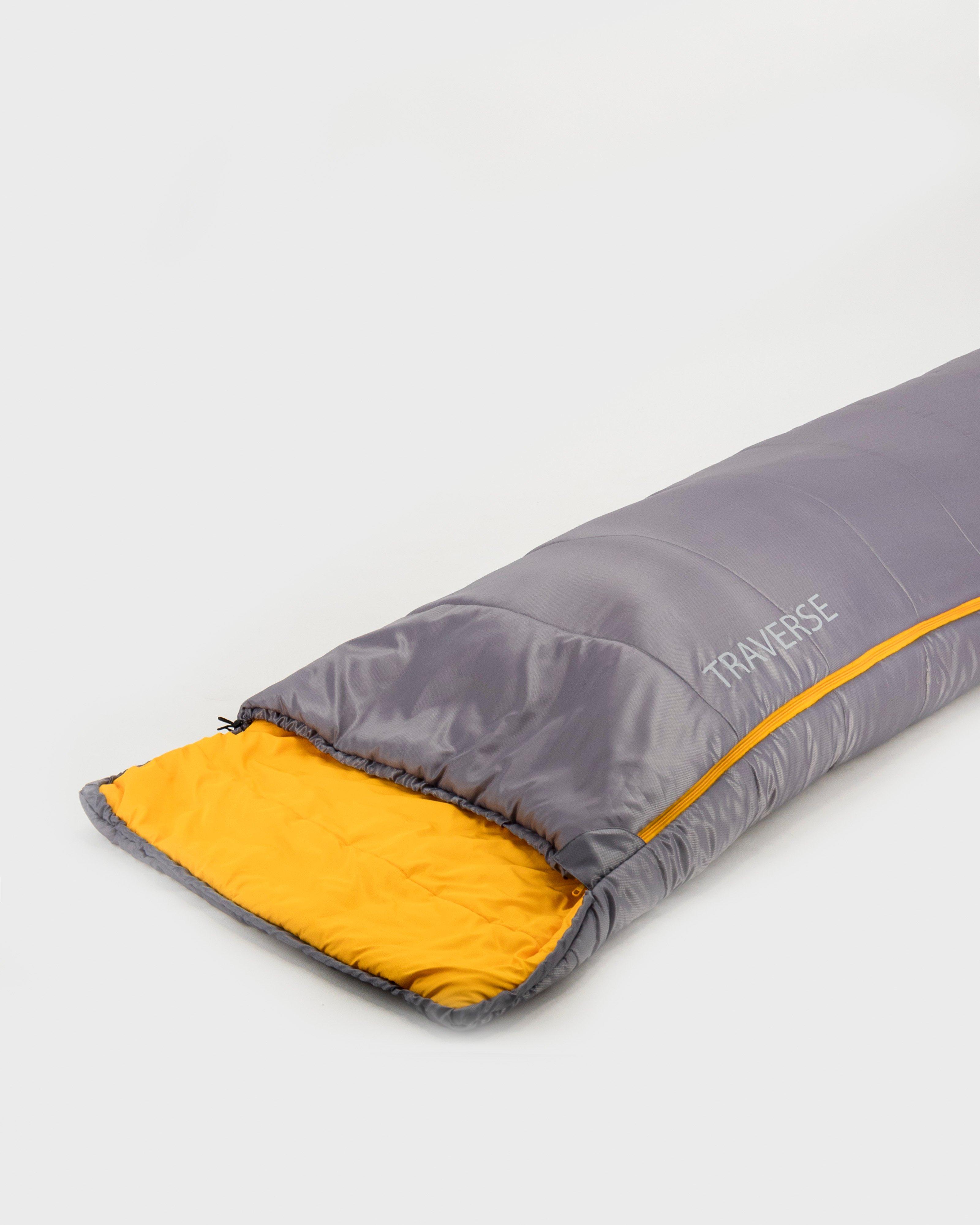 K-Way Traverse 2 Sleeping Bag -  Grey/Mustard